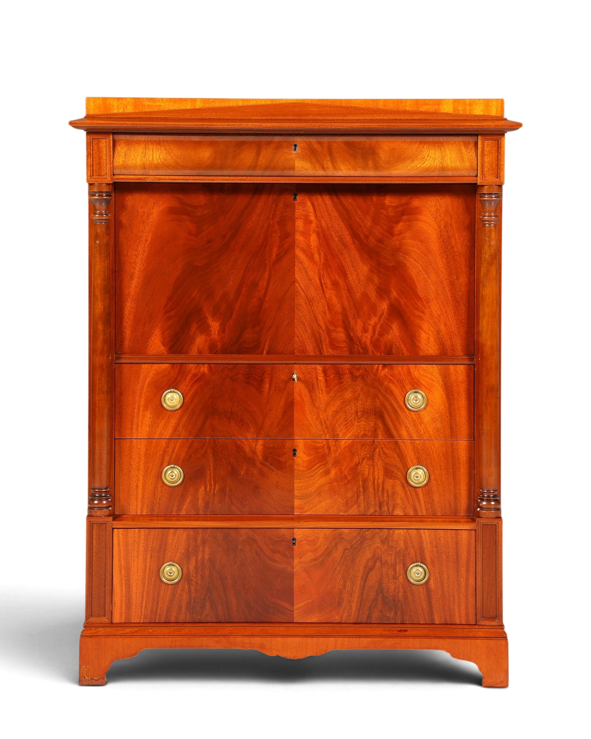 Stilvoller Sekretär im Biedermeier Stil Englisch Kommode Antik Bürokommode
