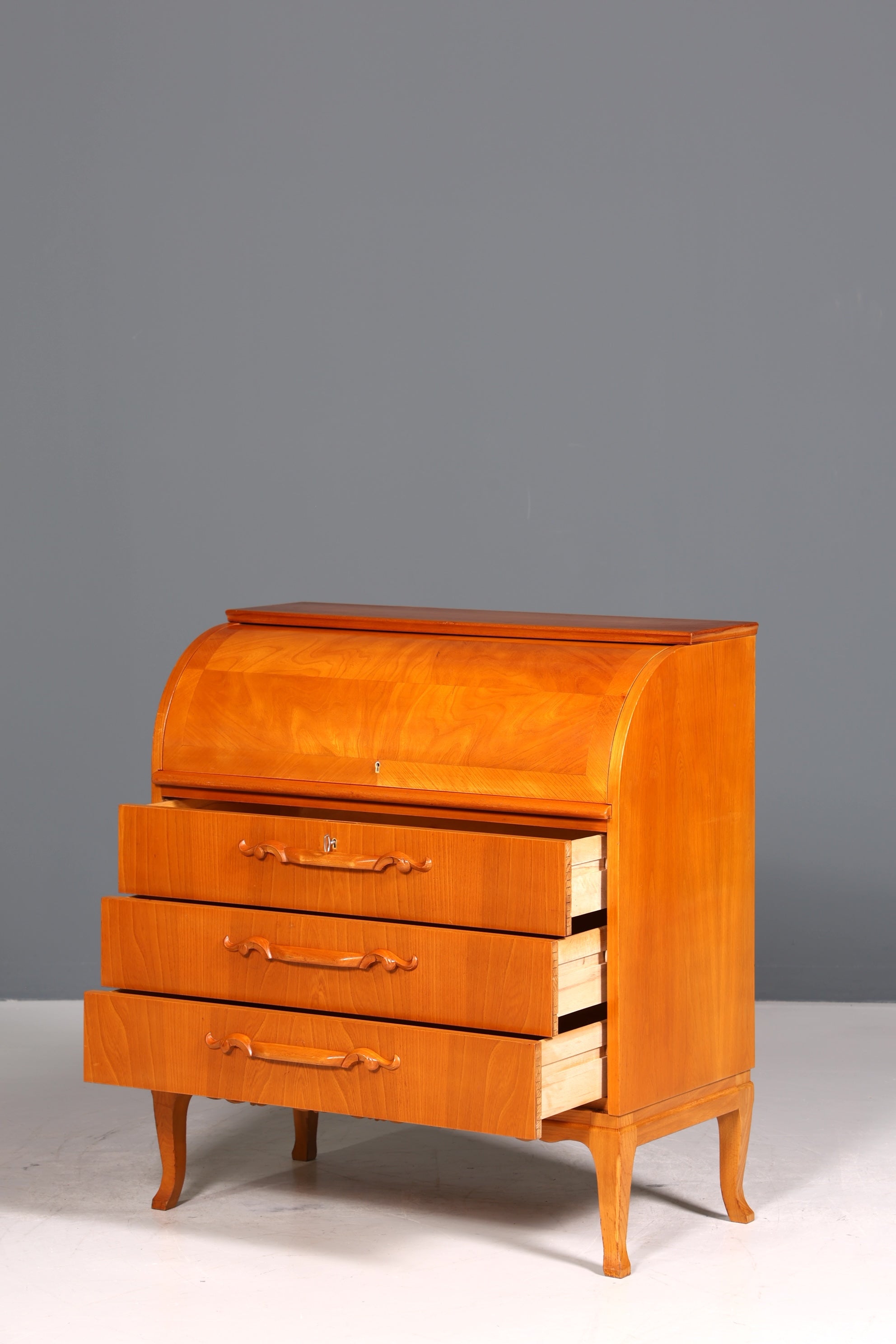 Stilvoller Sekretär um 1930 Büro Kommode echt Holz Sekretär Schreibtisch Kommode