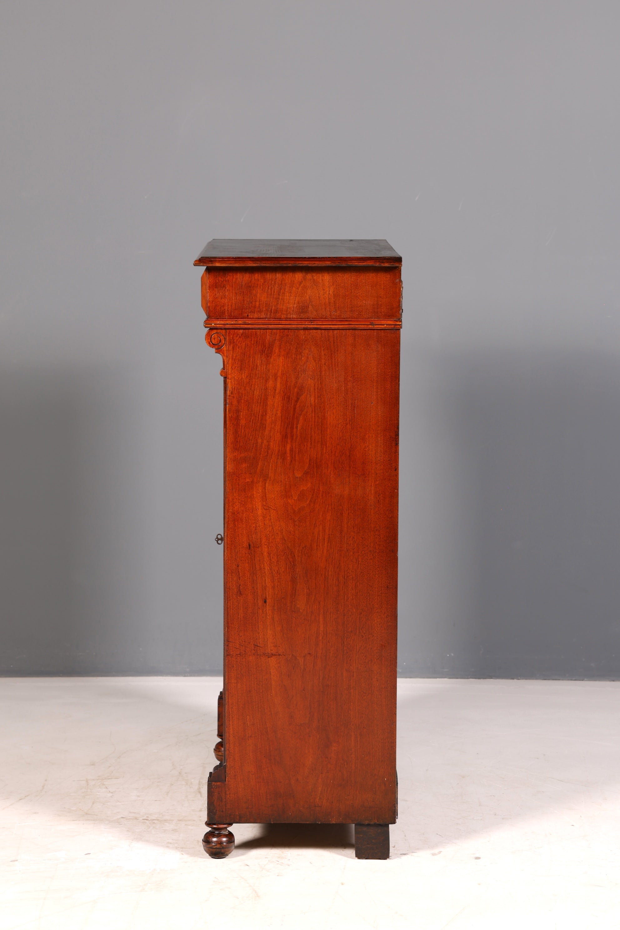 Stylish Gründerzeit cabinet, antique vertiko, Art Nouveau chest of drawers, hallway cabinet, solid wood