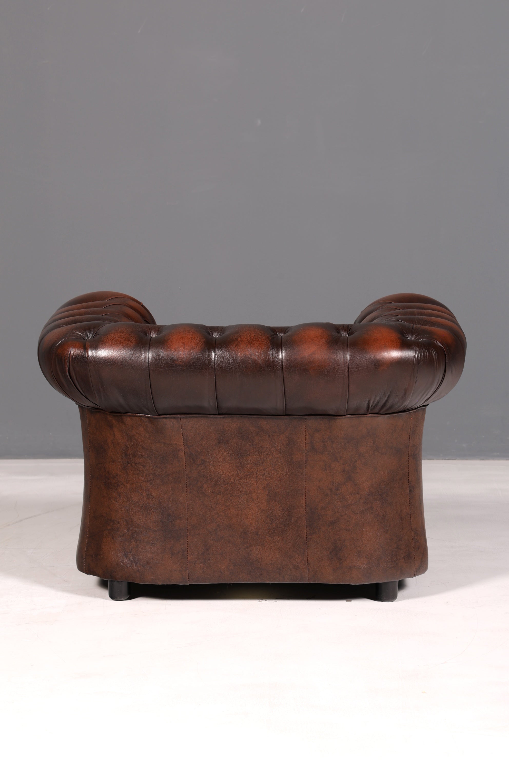 Edler Original Centurion Chesterfield Sessel Englischer Armlehnsessel Herrensessel Ledersessel England