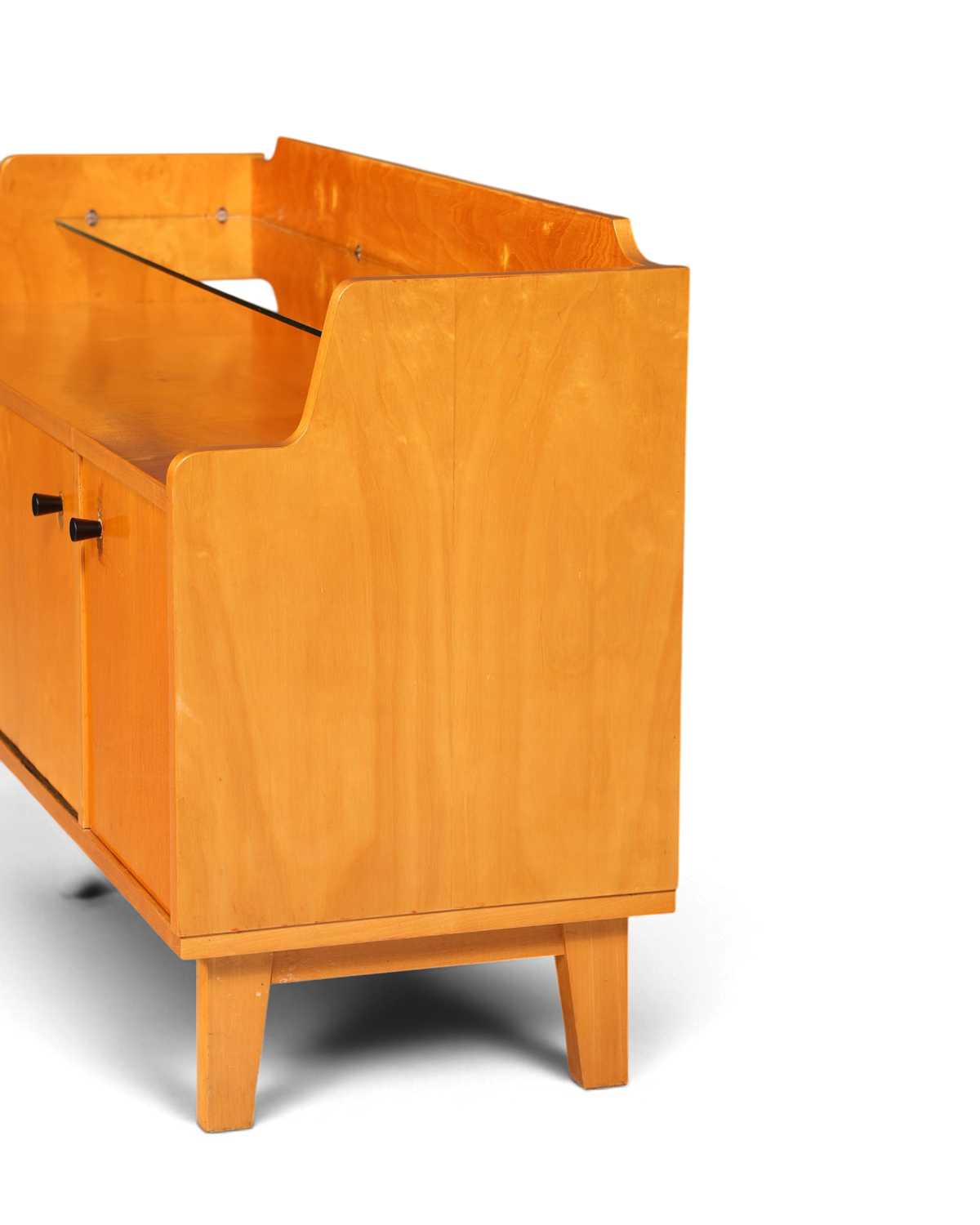 F966 Finish cm Wunderschönes Mid Century Kommode Vintage TV Sideboard 60s Schrank Flurkommode Klappschrank