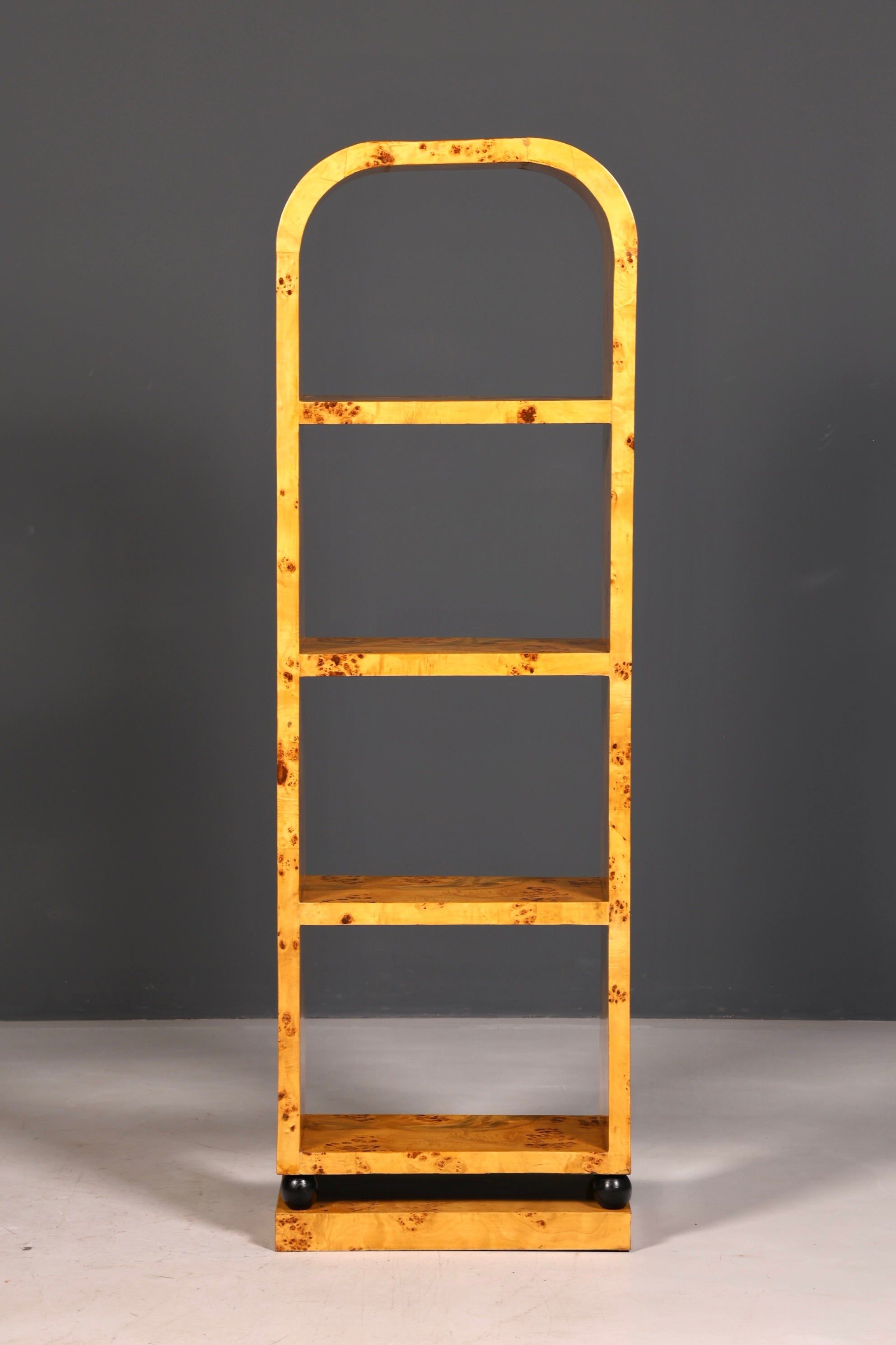 Beautiful Art Deco birch bookcase, iconic shelving unit, bookshelf, book storage