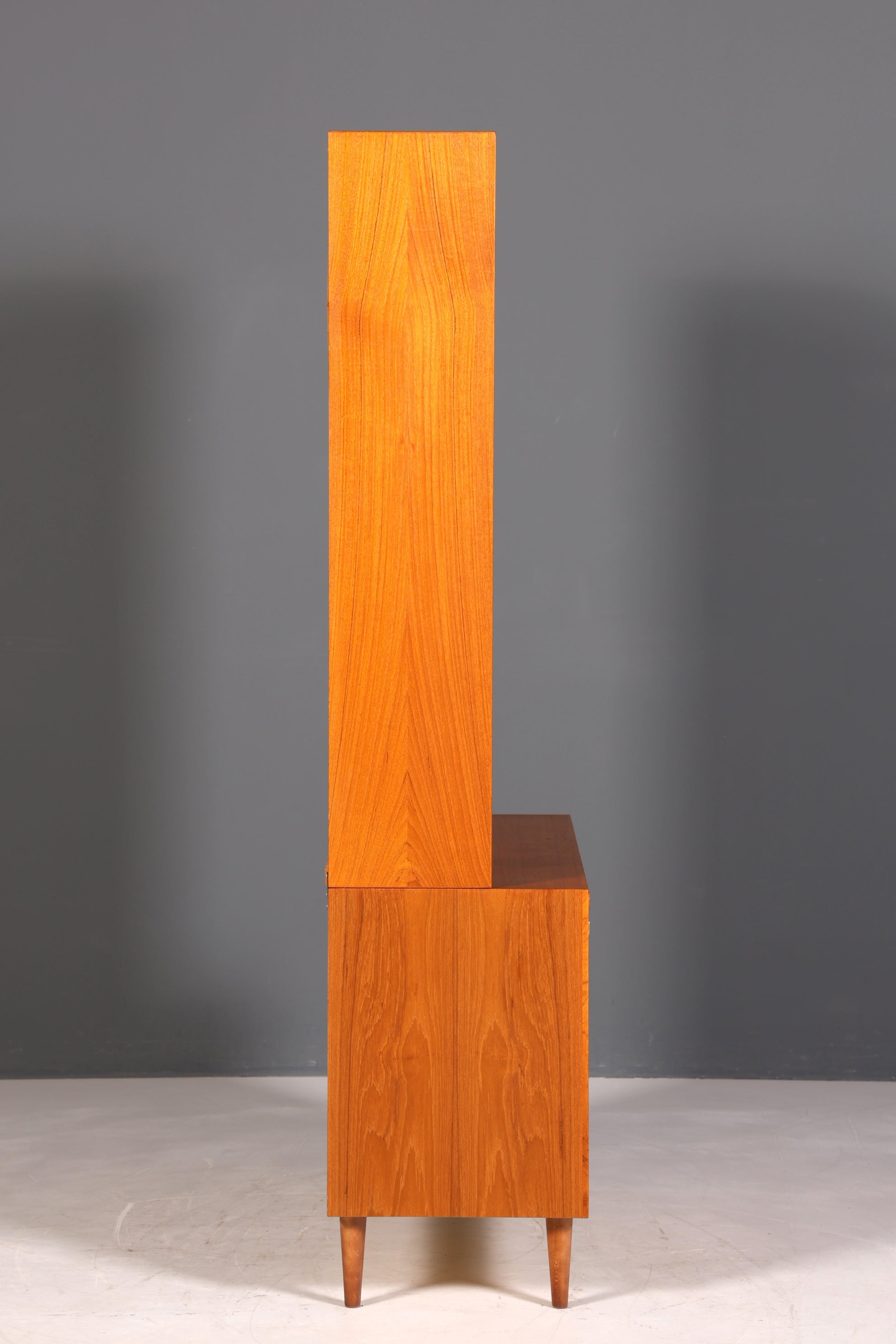 Traumhaftes Mid Century Regal Teak Holz Schrank Danish Design Retro Kommode Vintage Bücherregal 60er Jahre 2 von 2