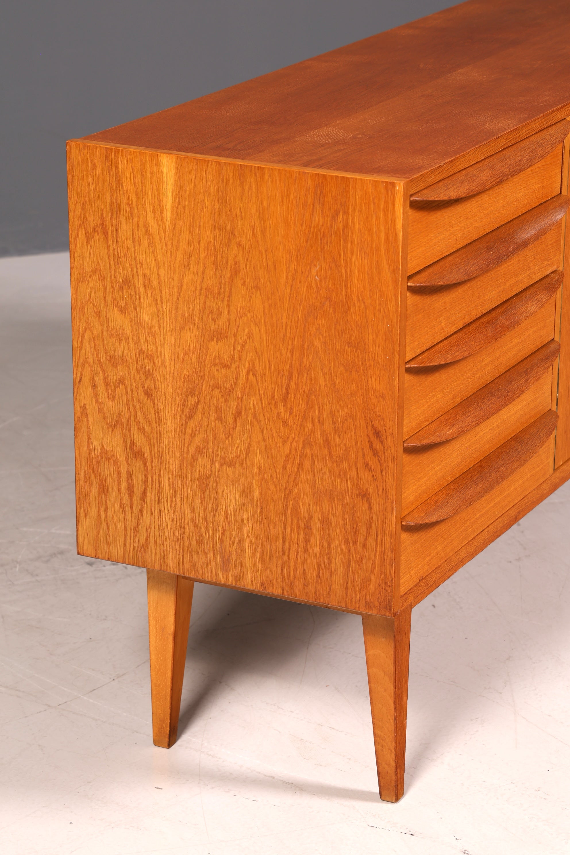Wunderschönes Original Hellerau Franz Ehrlich 602 Sideboard Mid Century TV Schrank VEB