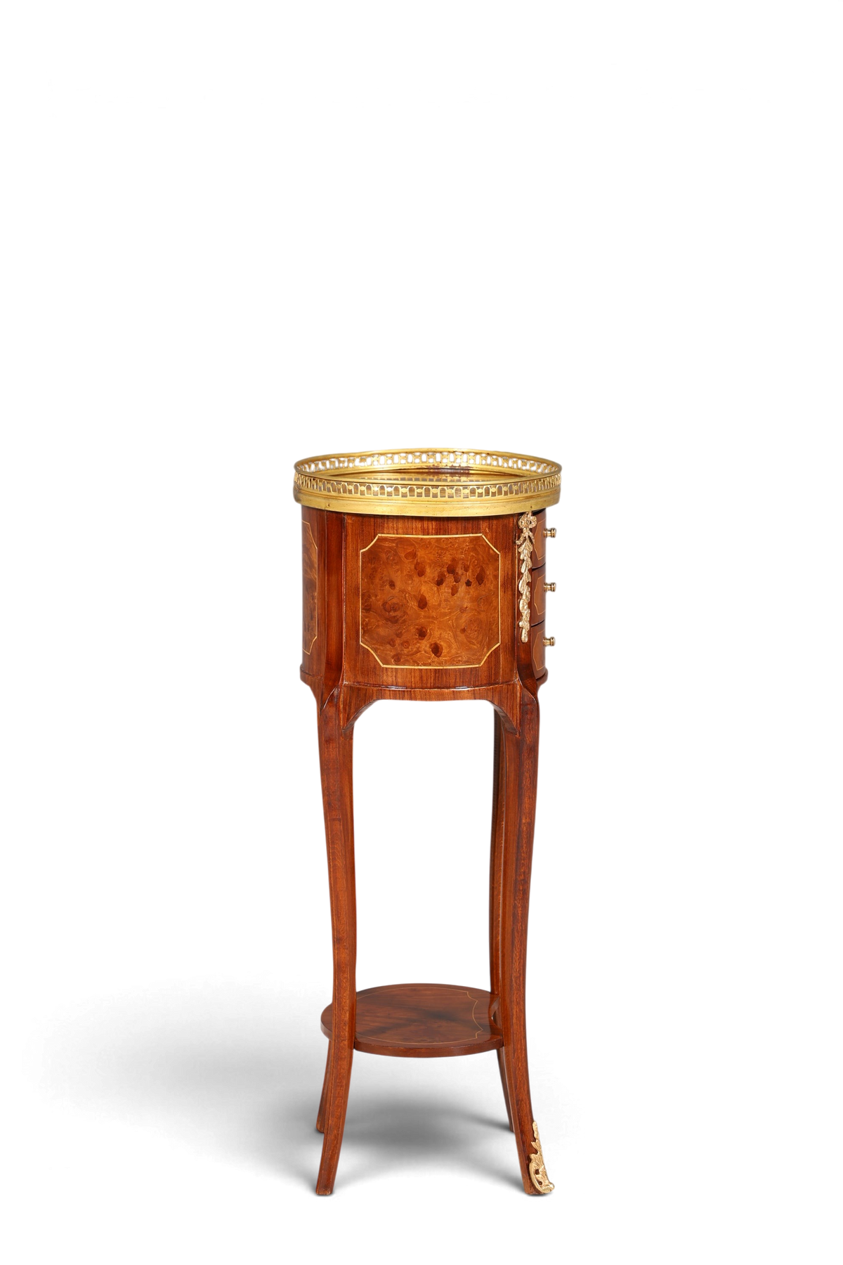 Edler Barock Louis XV Stil Beistelltisch Ablagetisch massiv Kommode Antik Stil