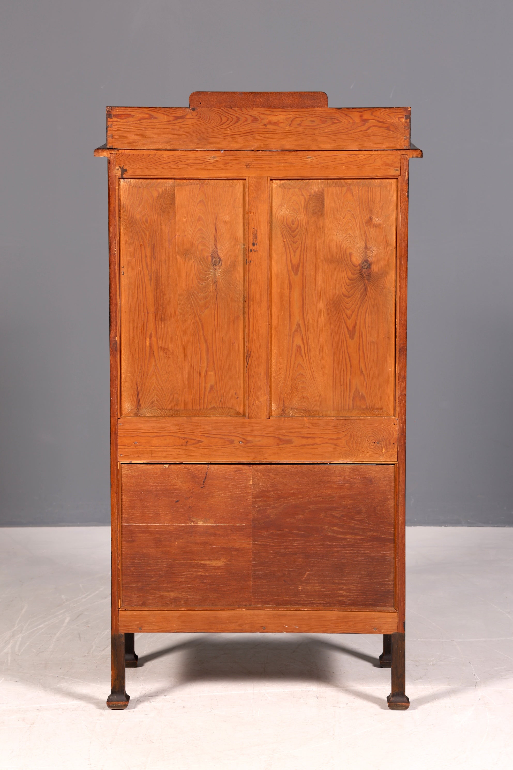 G217 Finish cm Traumhafte Jugendstil Vitrine Antike Holz Bücherschrank Eiche Antik Schrank Geschirrschrank (Kopie)