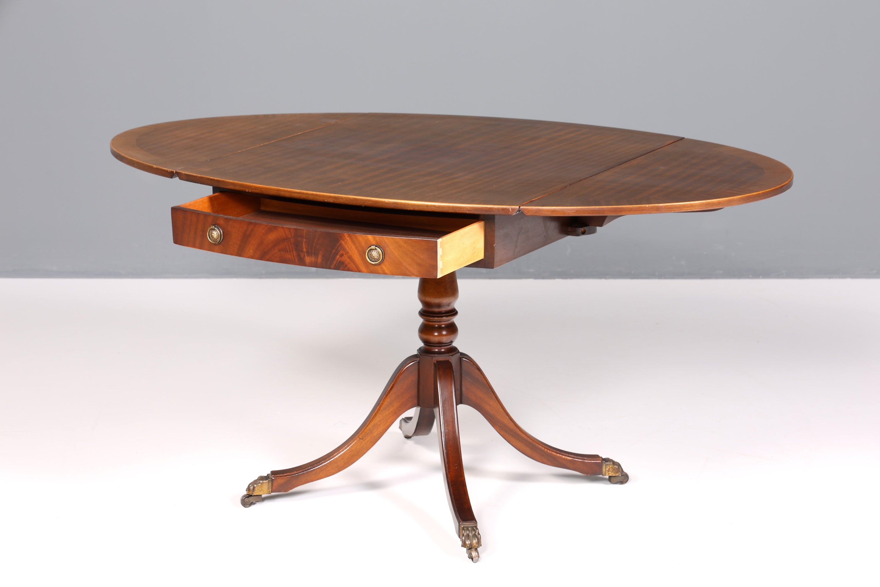 Wunderschöner Englischer Tisch ausklappbarer Esstisch Regency Antik Stil 60s Küchentisch