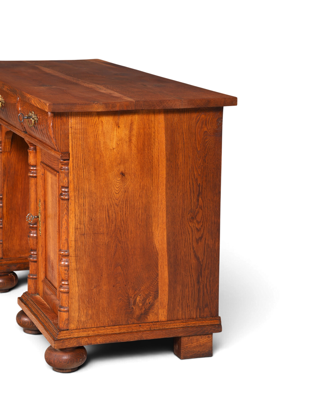Traumhafter Gründerzeit Schreibtisch Jugendstil Bürotisch echt Holz Antik Office Desk