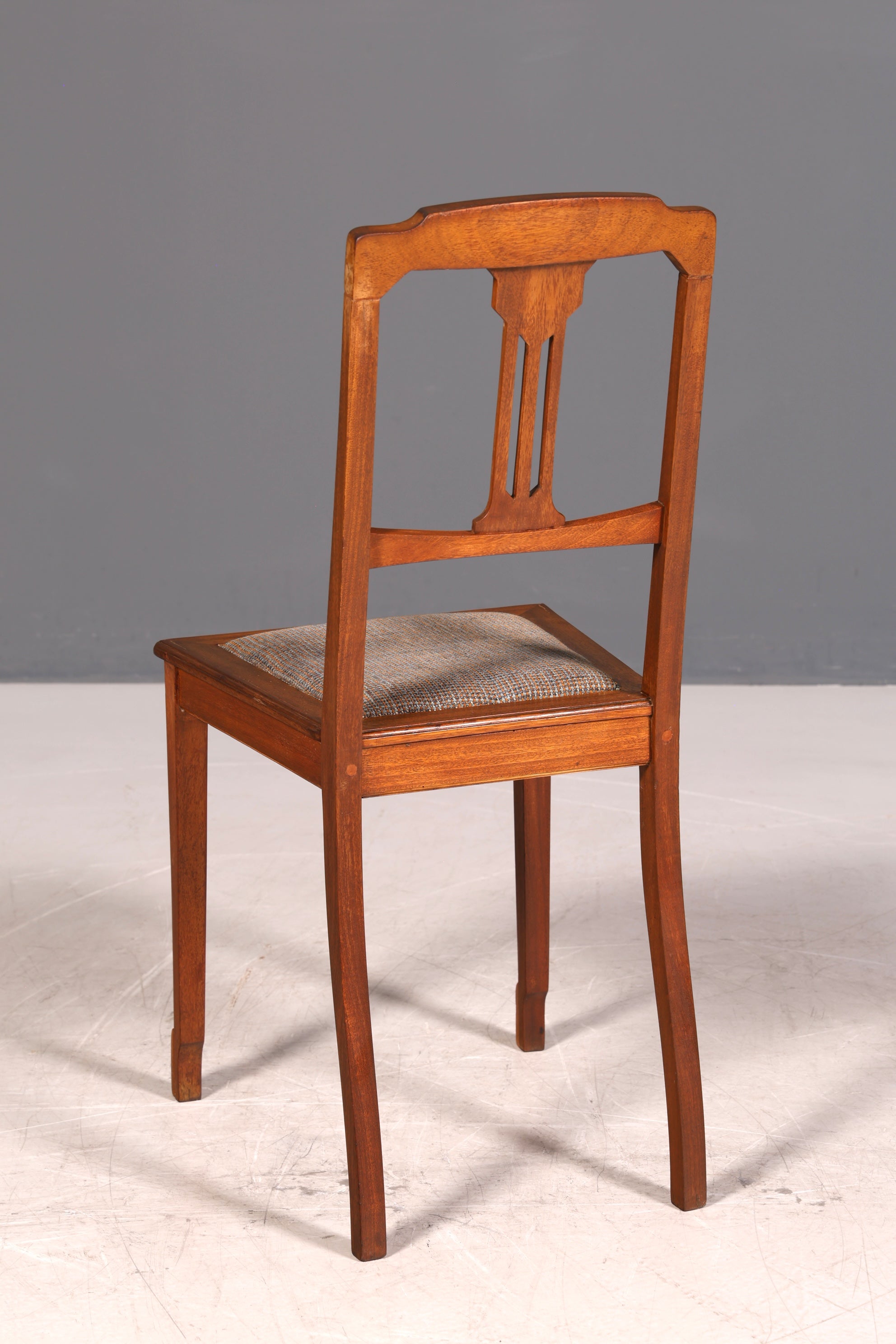 Antiker Jugendstil Stuhl ohne Armlehne Sekretär Stuhl Esszimmerstuhl Holzstuhl Antik Stil Sitzmöbel