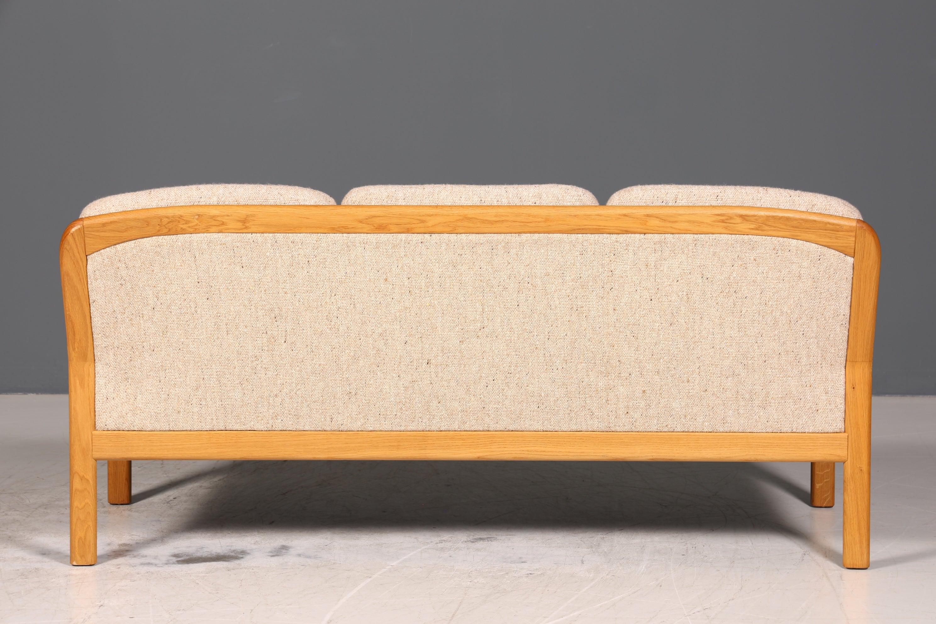 Wunderschönes Original Dyrlund Sofa Mid Century Couch echt Holz 3- Sitzer Canapé