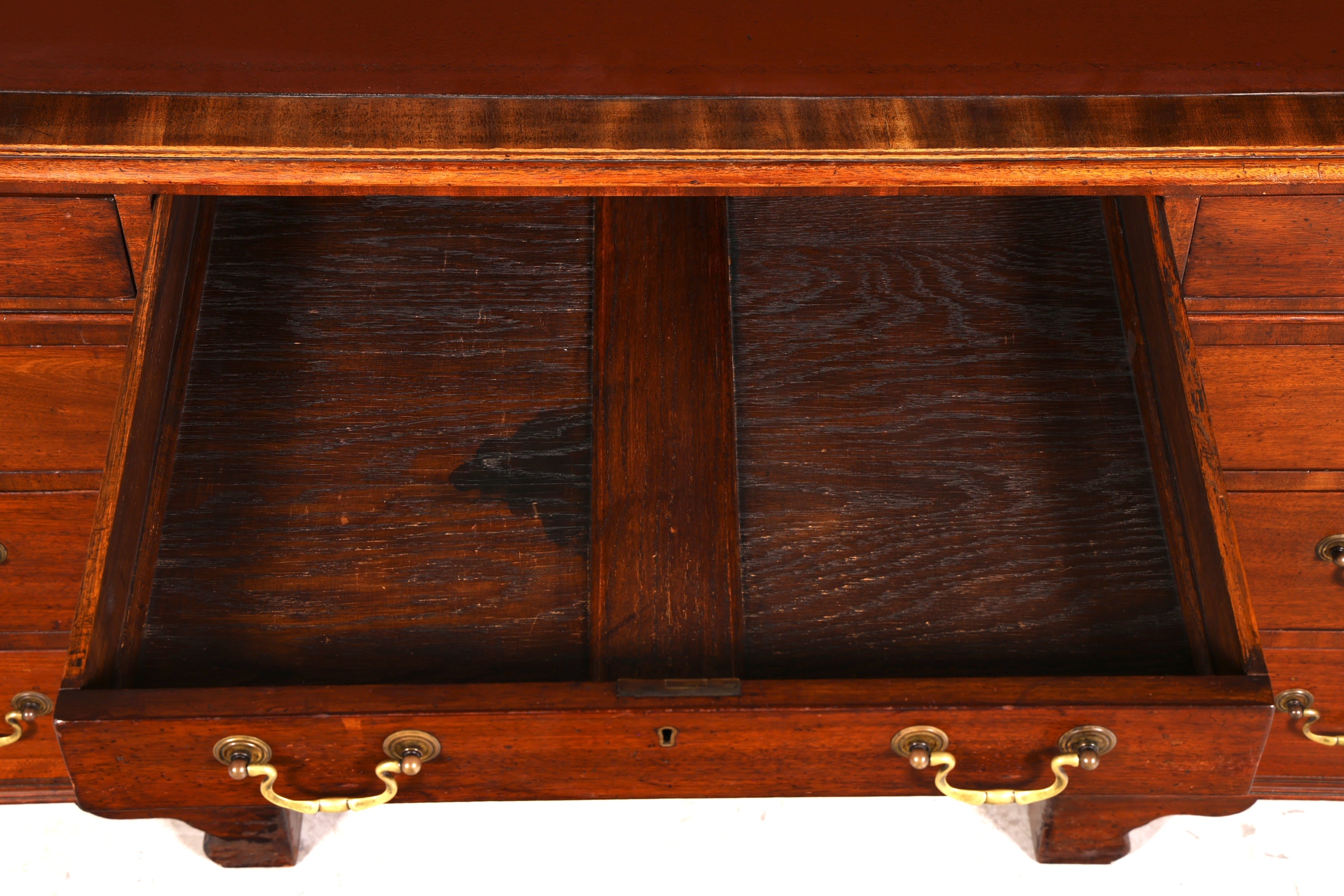 Wunderschöner Englischer Schreibtisch echt Lederauflage Bürotisch Antik Stil Office Desk