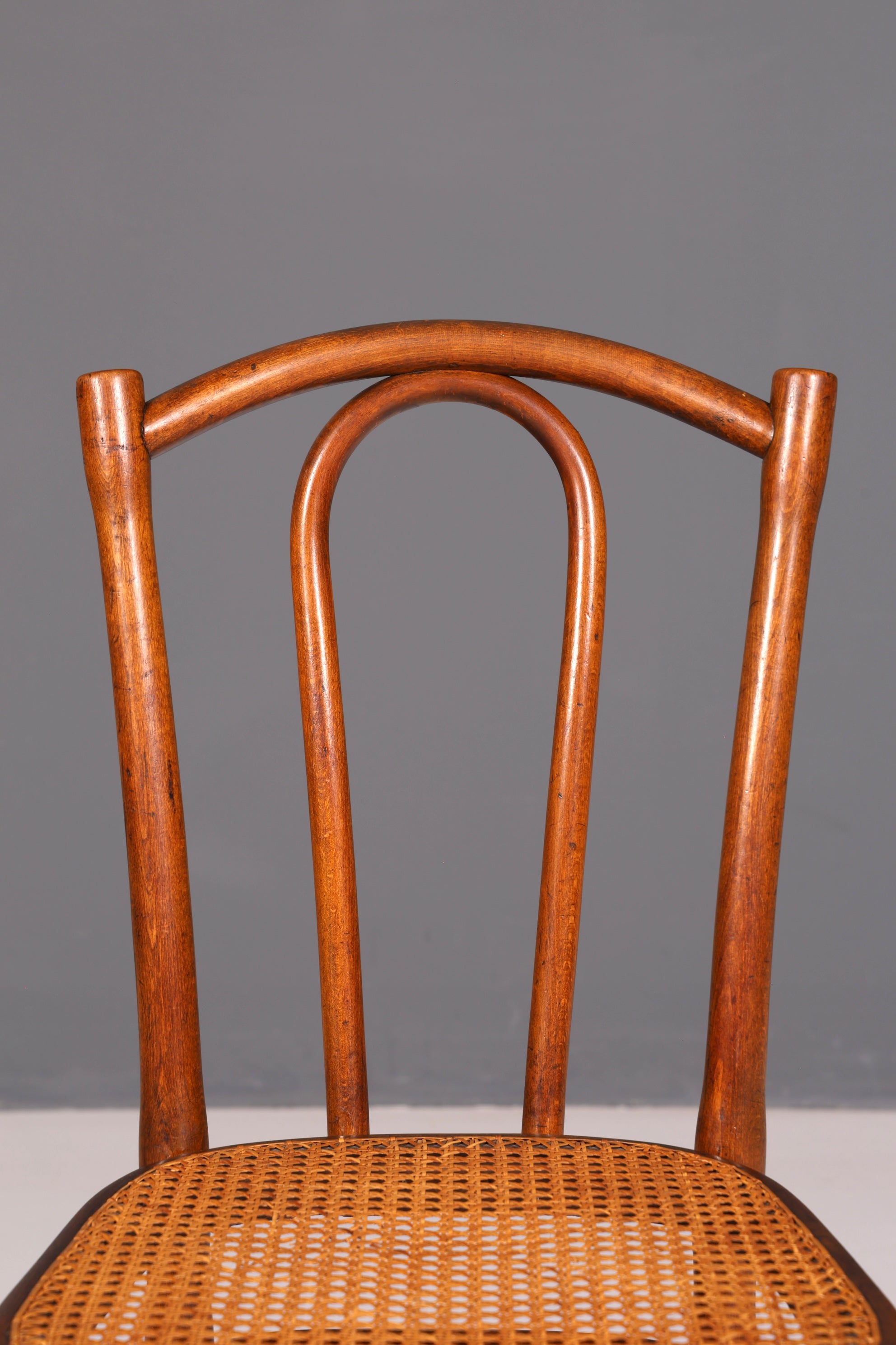 Edler Original Thonet Stuhl Wiener Geflecht Korbgeflecht Bugholz Kaffeehausstuhl Sekretär Stuhl Antik Vintage
