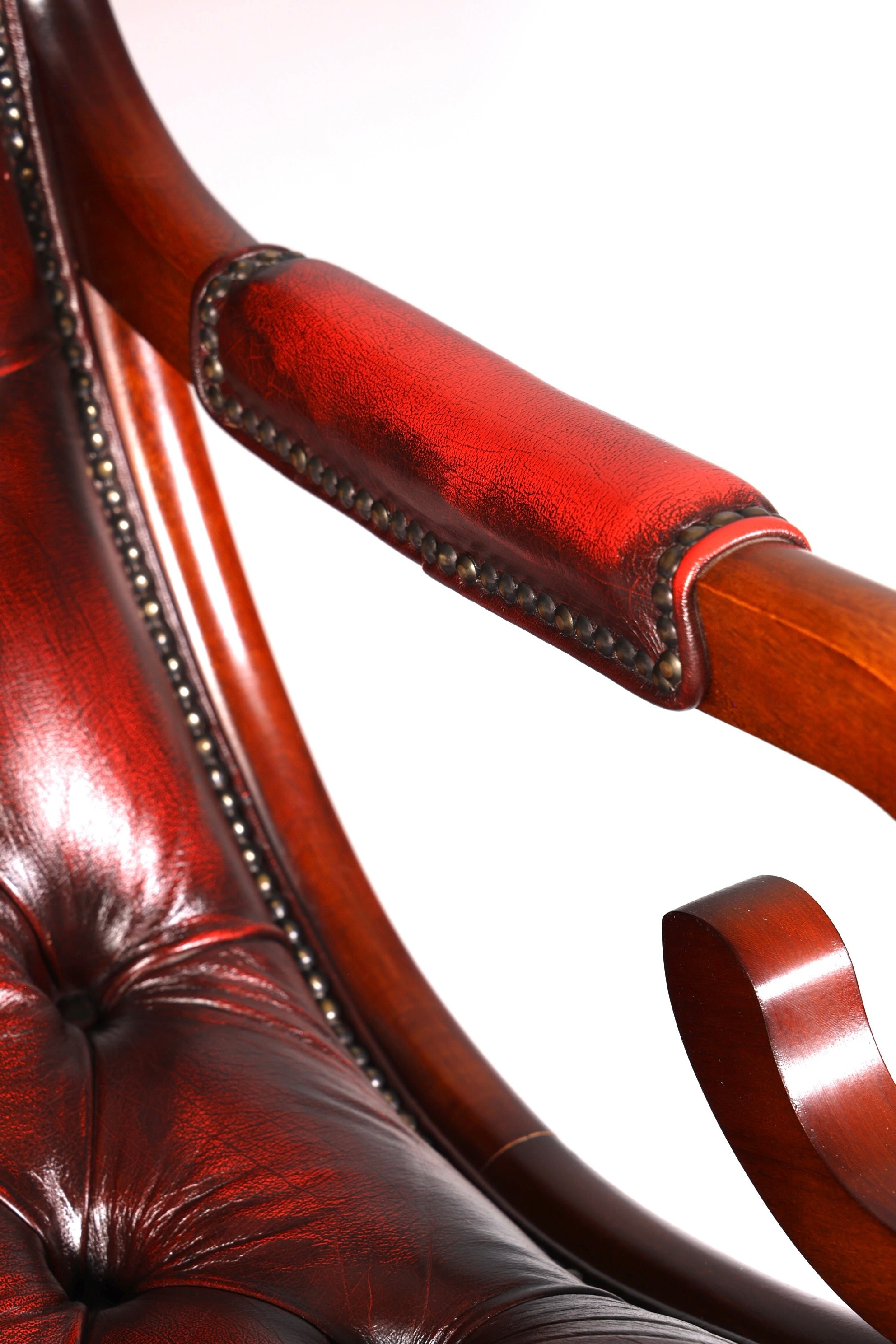 Stilvoller Original Chesterfield Schaukelstuhl Englischer Armlehnsessel Englisch Sessel Schwingsessel