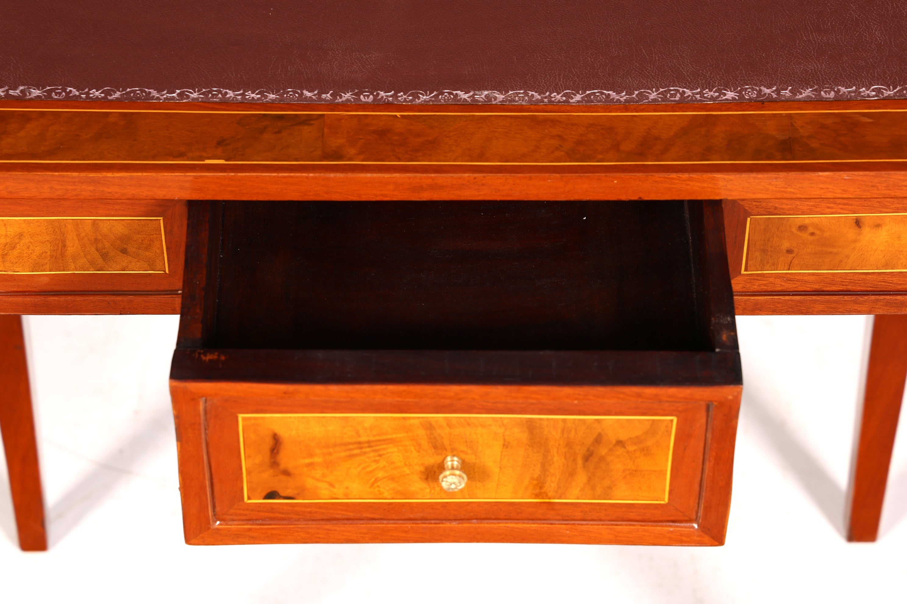 Beautiful delicate French desk in antique style, genuine wood office table