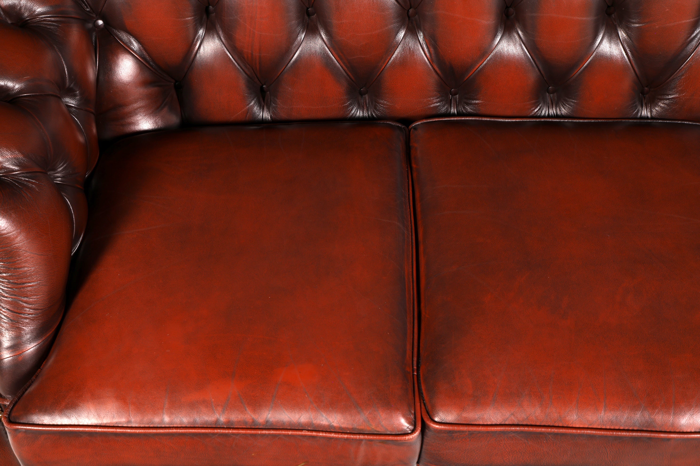 Wunderschönes Original Chesterfield Centurion Sofa 3-Sitzer Echt Leder Couch Englisch Ledersofa Vintage