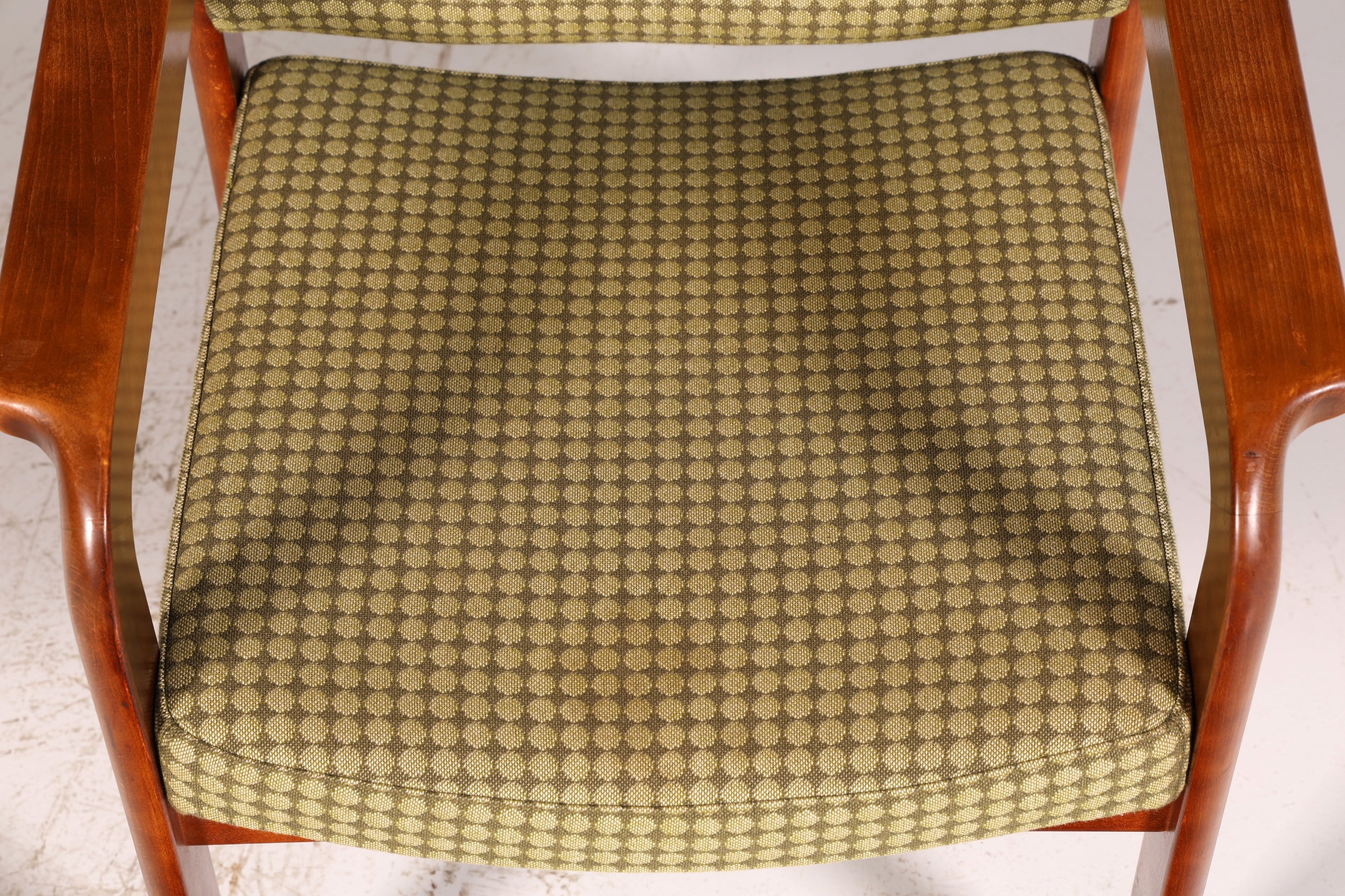 Edler Mid Century Armlehnstuhl Sekretär Stuhl Sessel Retro Holz Armlehnsessel Vintage 5 von 5