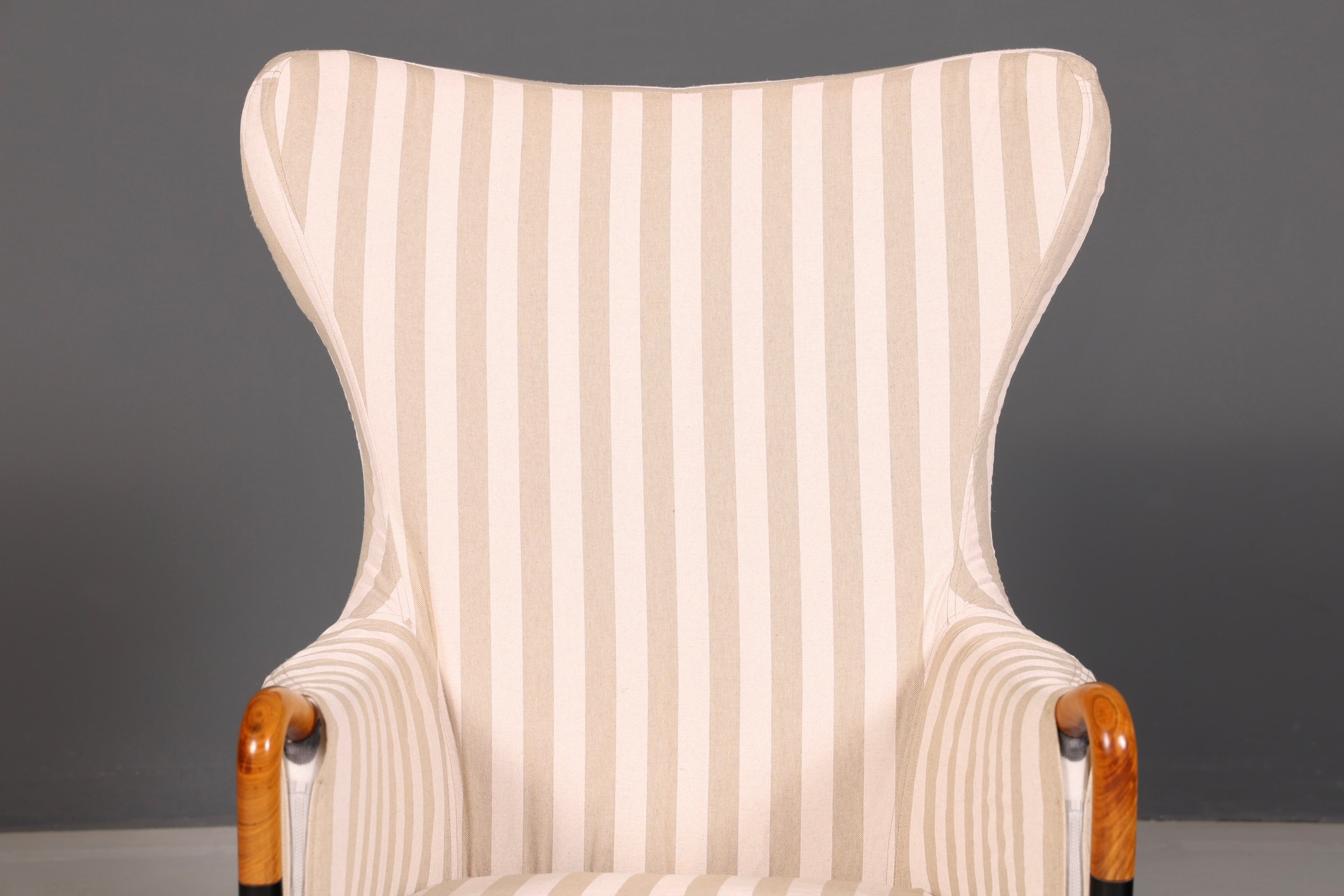 Edler Original Giorgetti Progetti Ohrensessel Umberto Asnago Design Sessel Italien Stoff Vintage