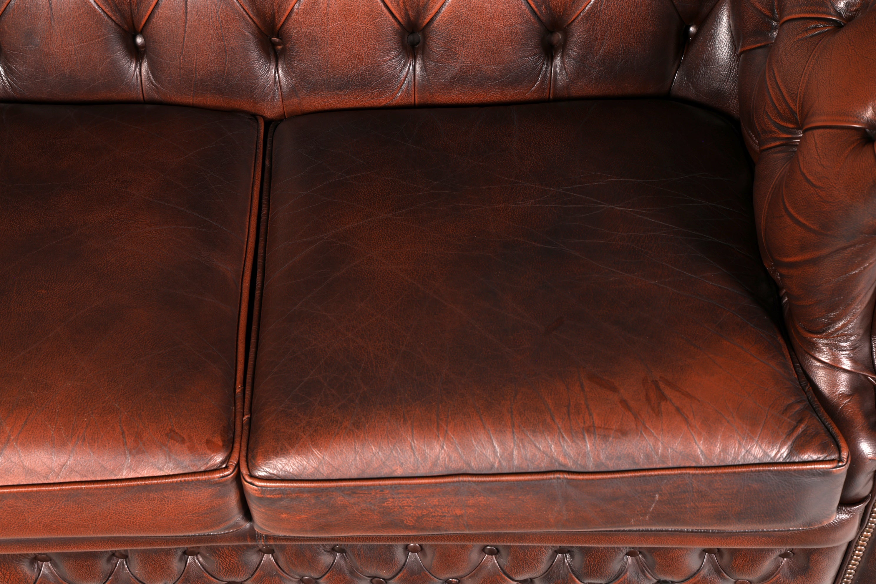 Wunderschöne Original Chesterfield Centurion 2-Sitzer Couch Englisch Echt Leder Sofa Ledersofa Vintage
