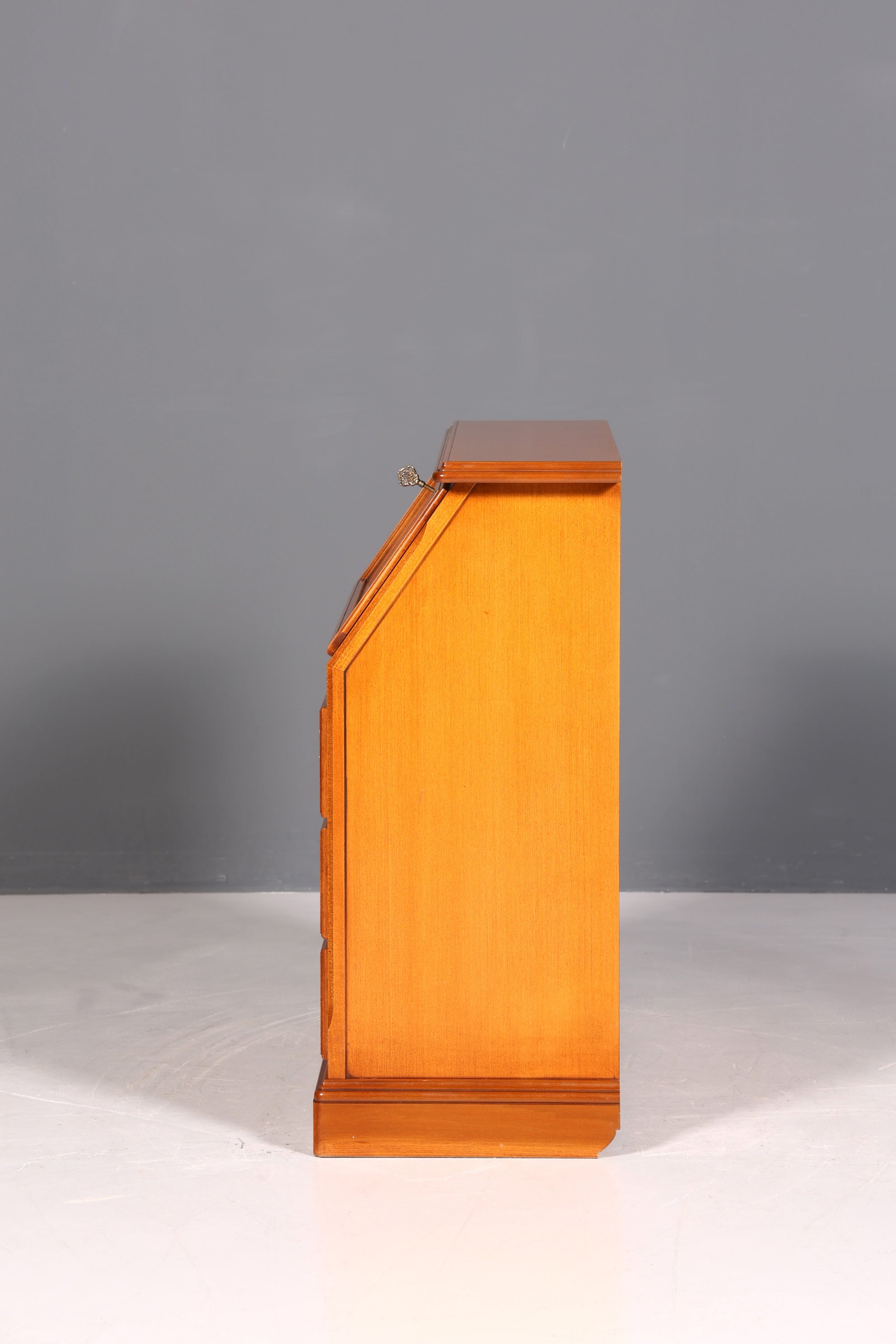 Beautiful original Selva secretary desk, antique style, real wood office desk, office chest of drawers