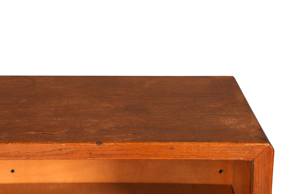 G029 Finish cm Schlichtes Mid Century Regal Vintage Bücherregal Schrank Buchablage 60s Bookshelf