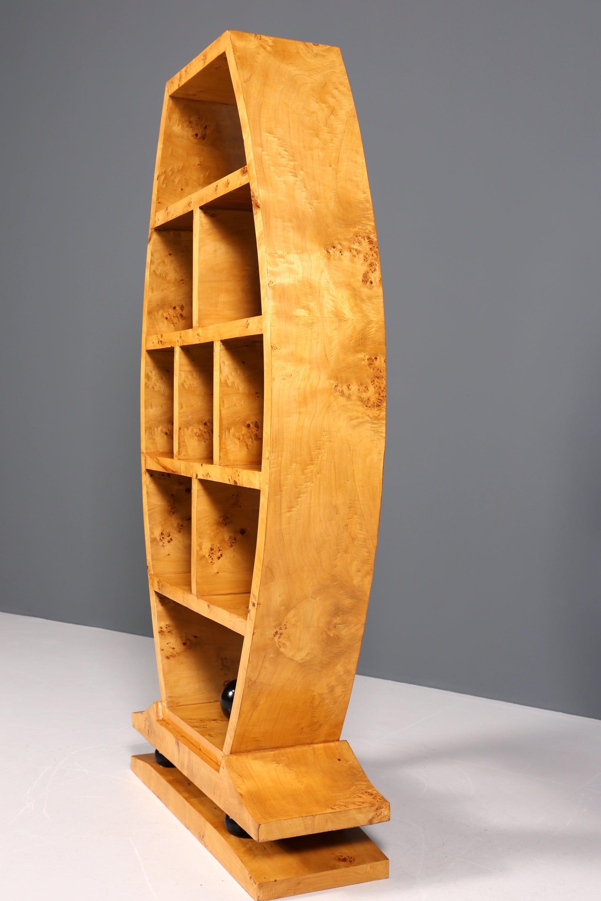 Beeindruckendes Art Deco Stil Bücherregal Birke Luxus Möbel Kult Schrankregal