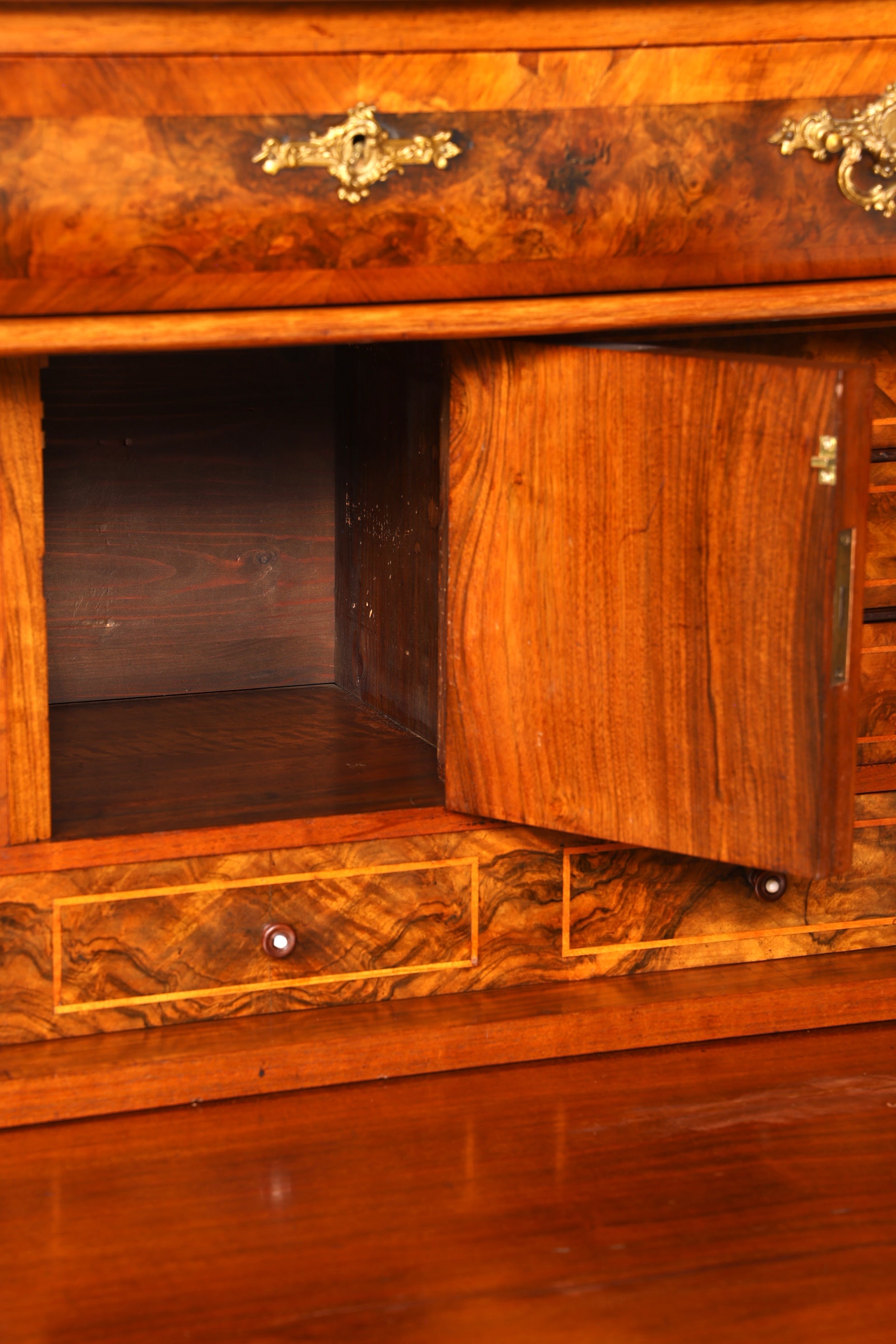 Wunderschöner Gründerzeit Sekretär Vertiko Highboard Louis Philippe Kommode um 1880