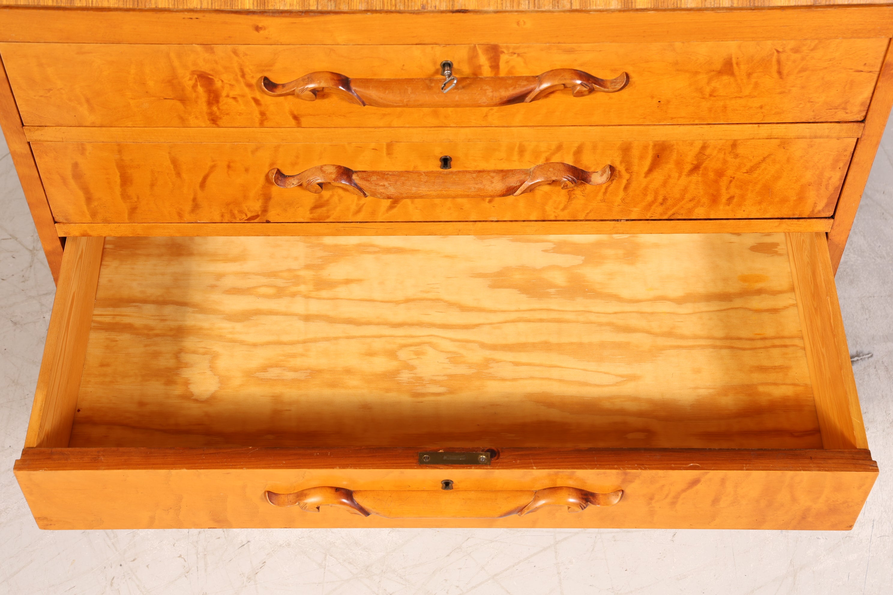 Traumhafter Sekretär um 1930 Büro Kommode echt Holz Sekretär Schreibtisch Kommode