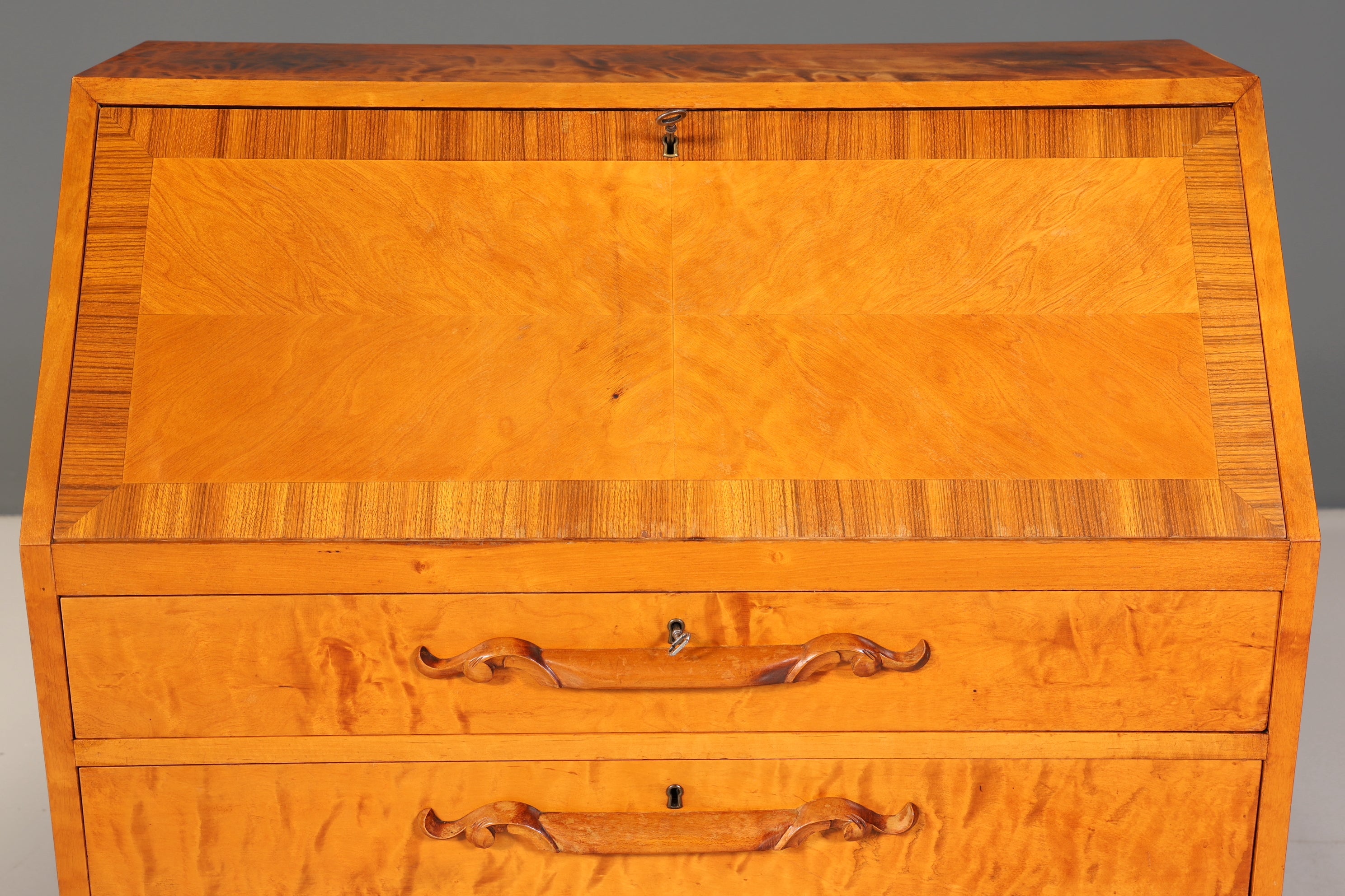 Traumhafter Sekretär um 1930 Büro Kommode echt Holz Sekretär Schreibtisch Kommode