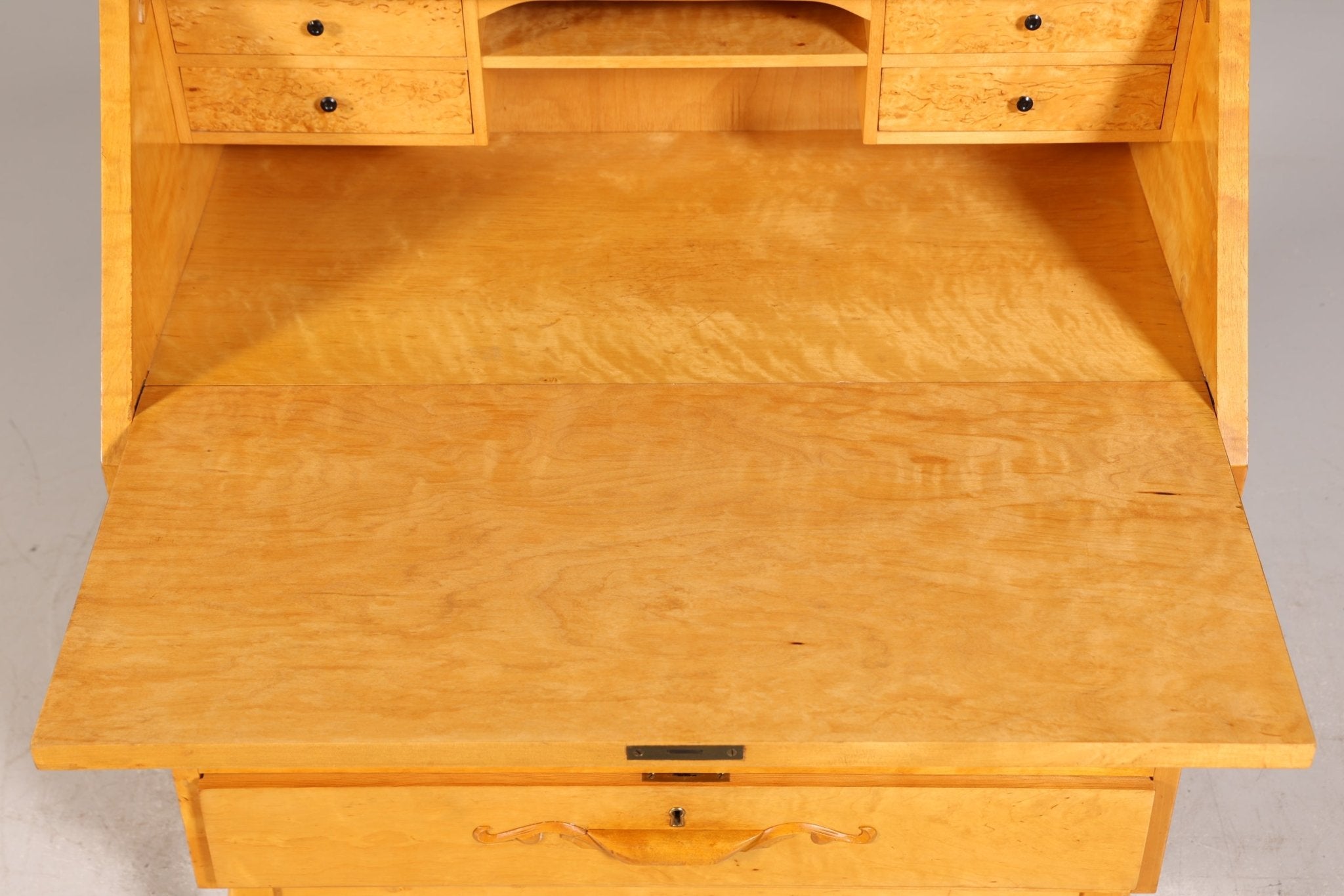 Edler Sekretär um 1930 Büro Kommode Kirschholz Sekretär Schreibtisch Kommode