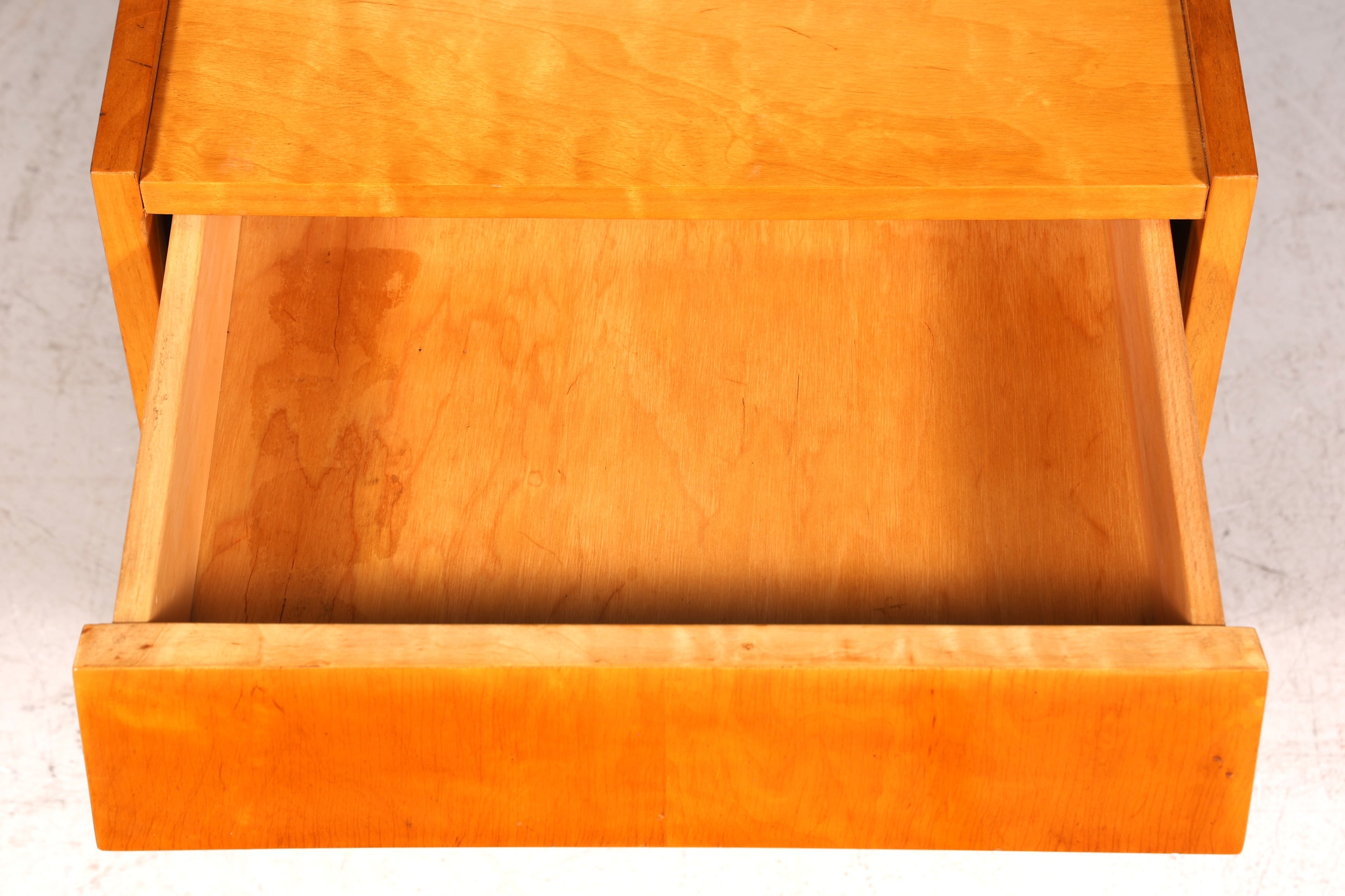 Schlichte Mid Century Kommode Vintage Klappschränkchen Danish Design Nachttisch 1 von 2