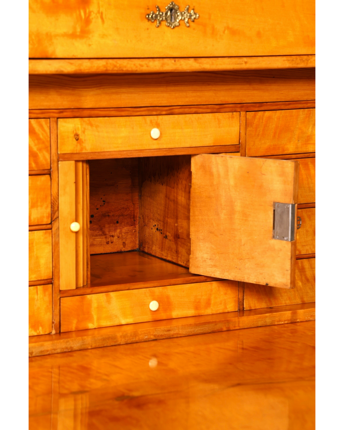 G106 Finish cm Wunderschöner Gründerzeit Sekretär Kommode Jugendstil Schubladenkommode Antik Vertiko