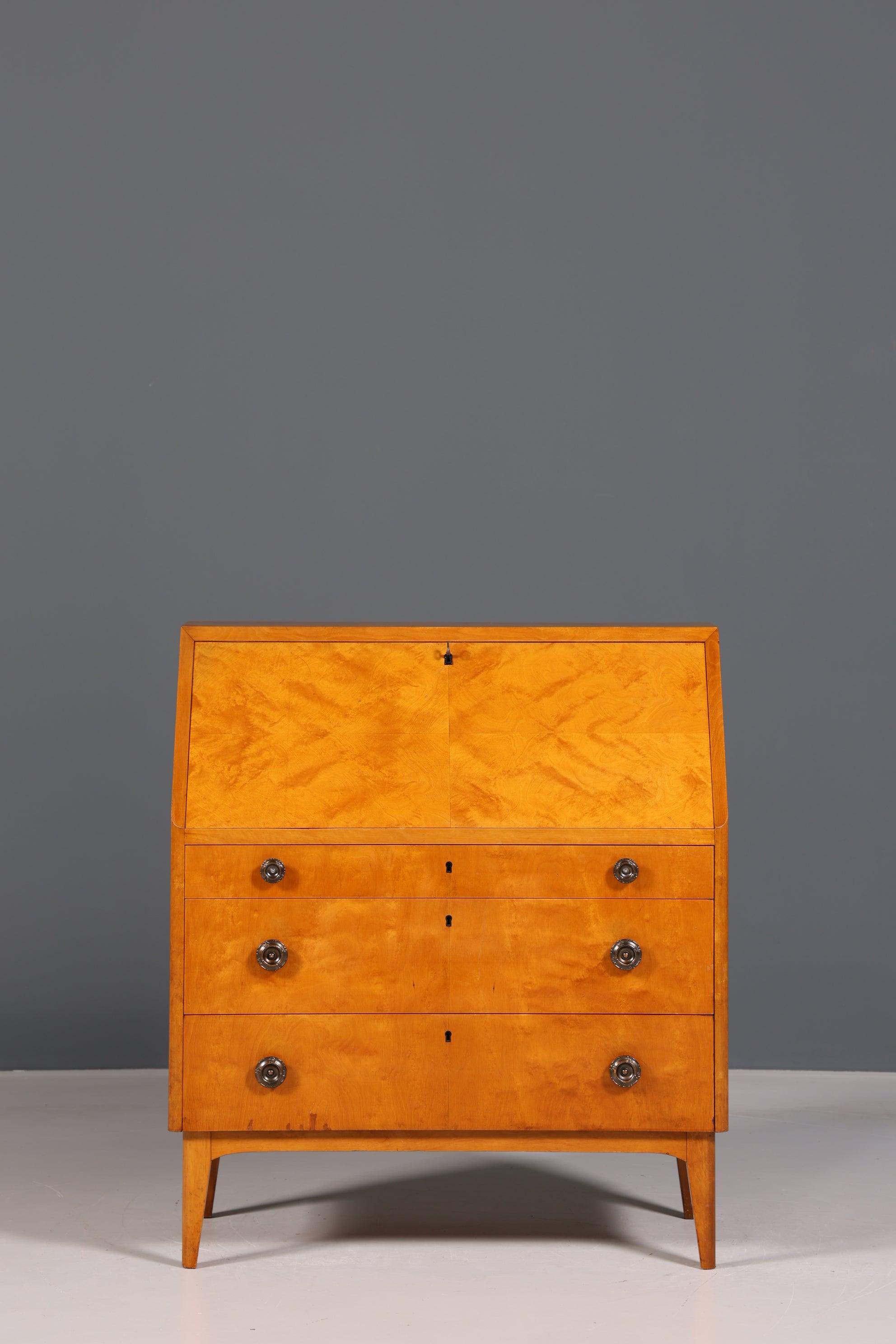 Wunderschöner Sekretär im Biedermeier Stil um 1940 Schreibmöbel echt Holz Office Kommode Schreibtisch