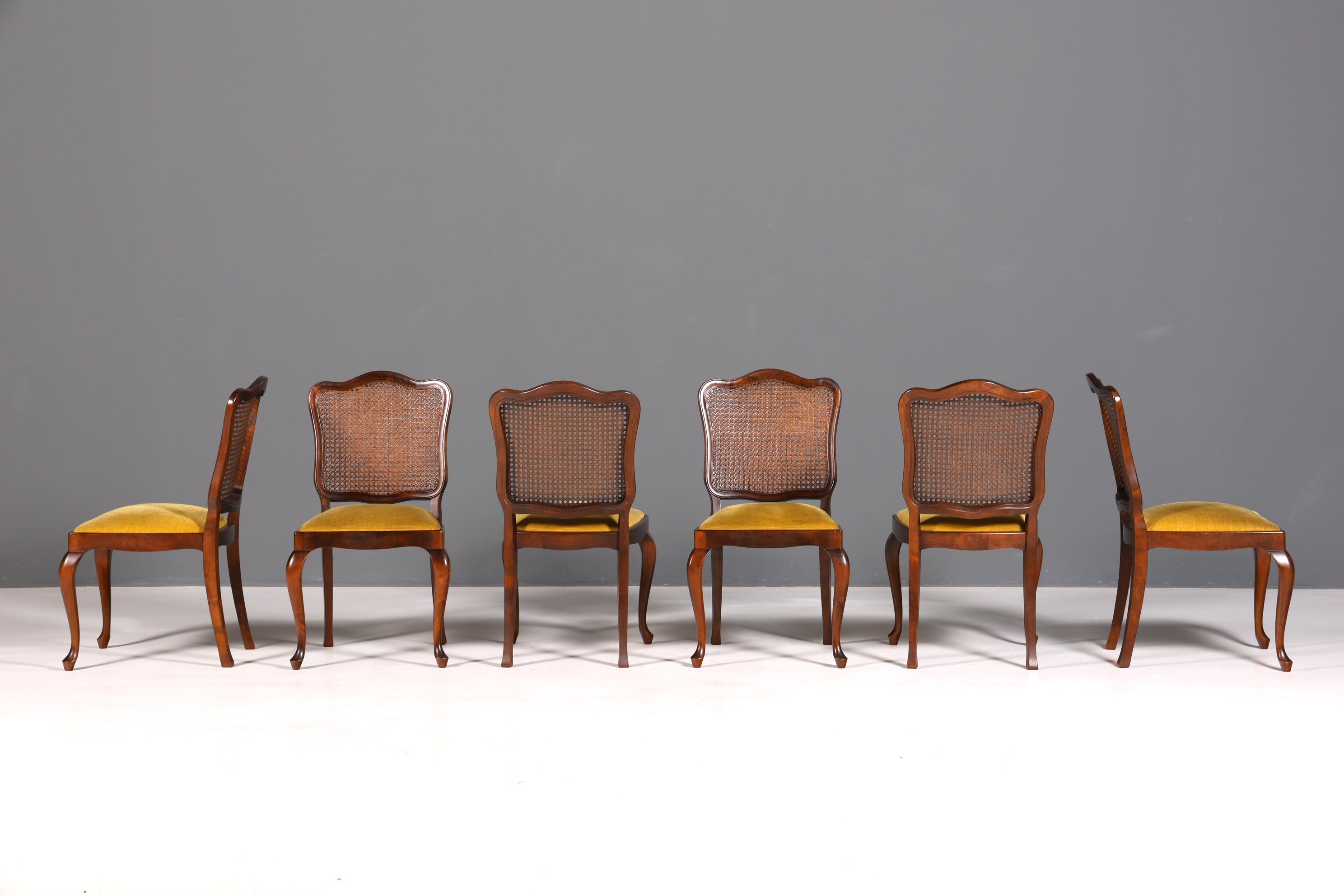 6x Wunderschöne Chippendale Stühle Barock Stil Stuhlset Polsterstuhl Set Küchenstühle Esszimmer Stühle