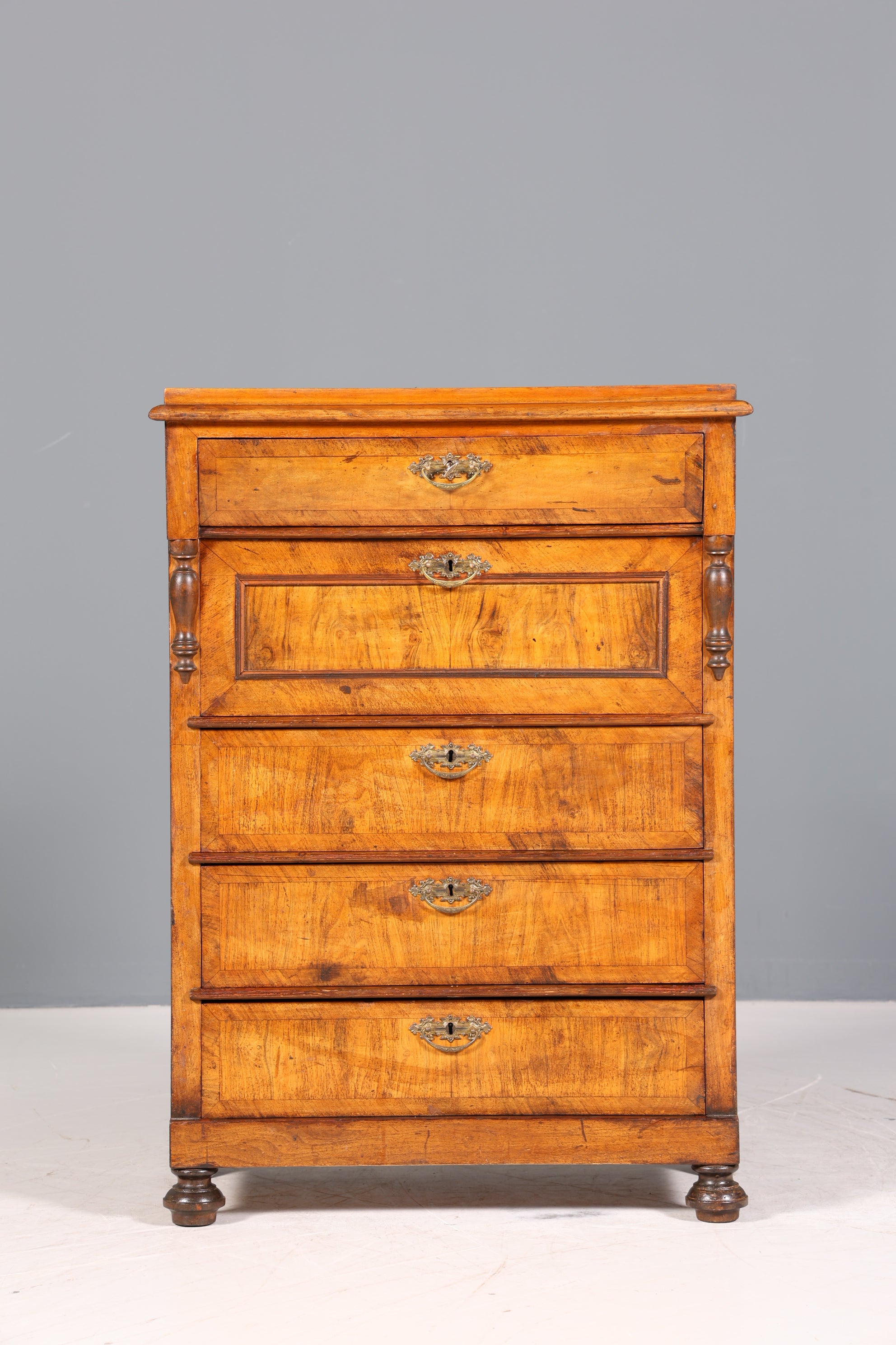 Traumhaftes Gründerzeit Vertiko Jugendstil Schrank Antik Highboard Kommode Schubladenkommode