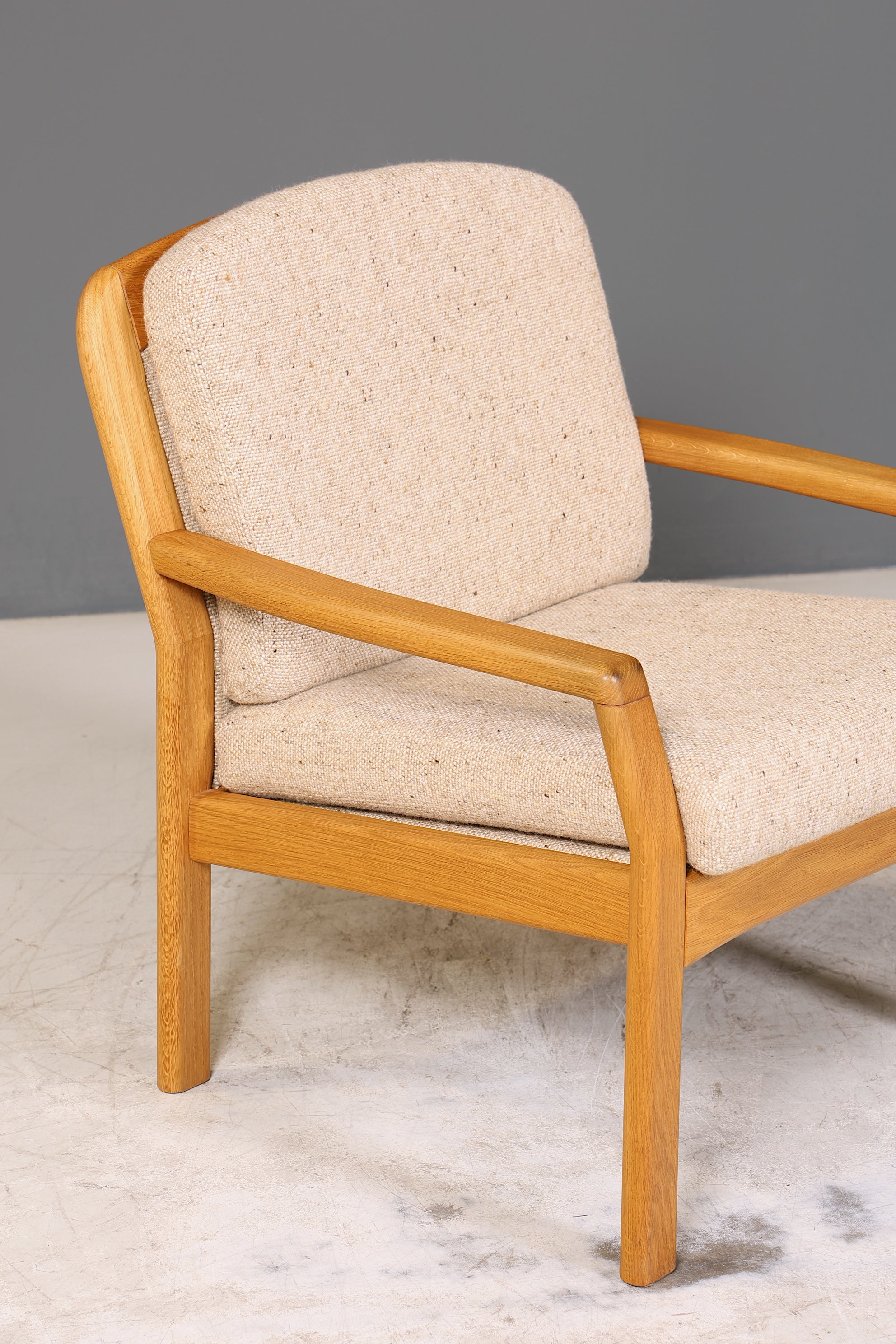 Wunderschöner Original Dyrlund Sessel Mid Century Armlehnsessel echt Holz Lounge Chair