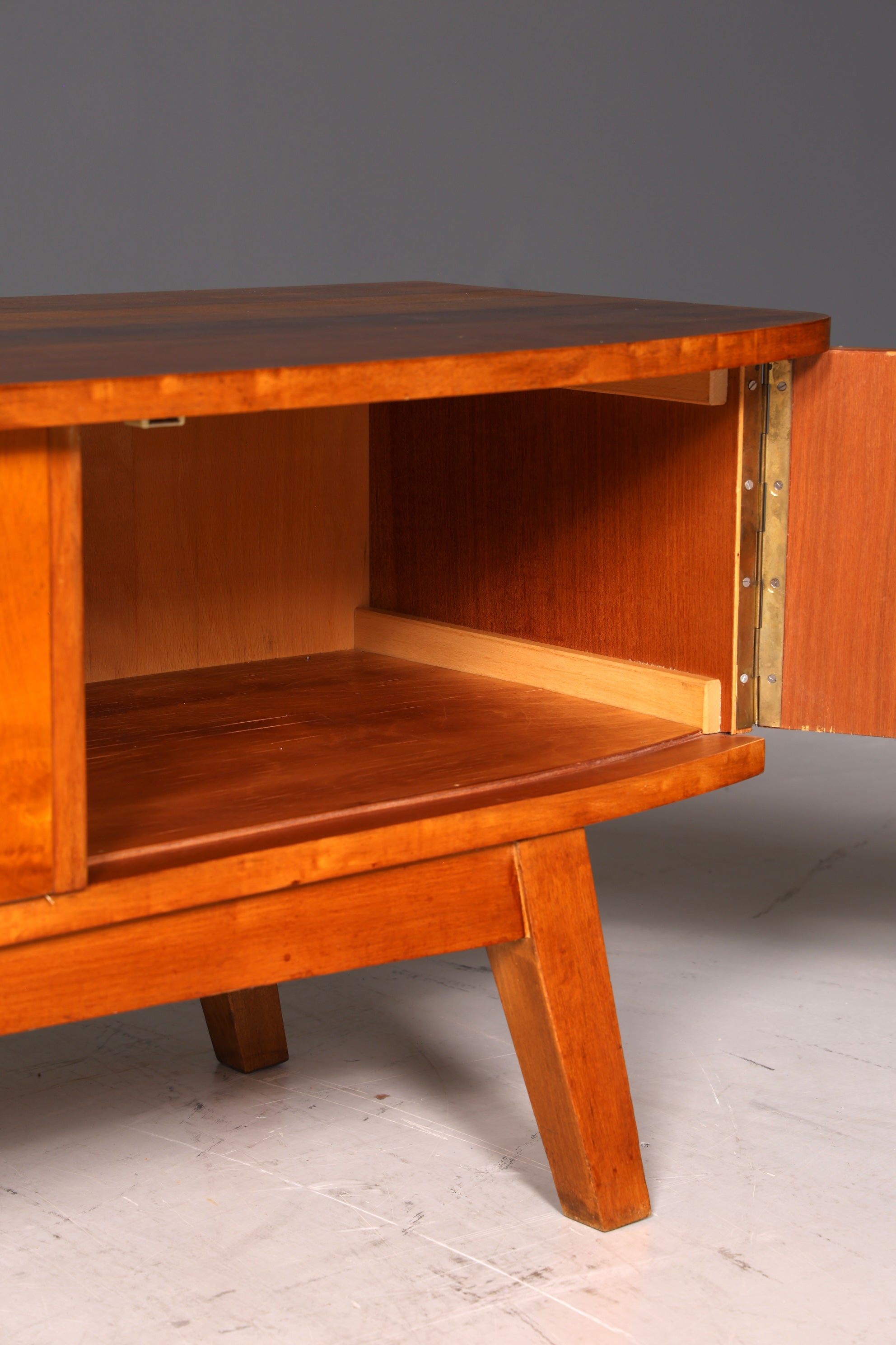 G134 Finish Mid Century Sideboard Vintage TV Kommode 60s Schrank Longboard Retro Lowboard