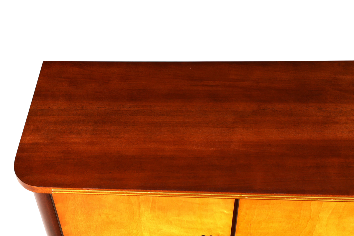 G135 Finish Schlichtes Mid Century Sideboard Vintage TV Kommode 60s Schrank Longboard Retro Lowboard