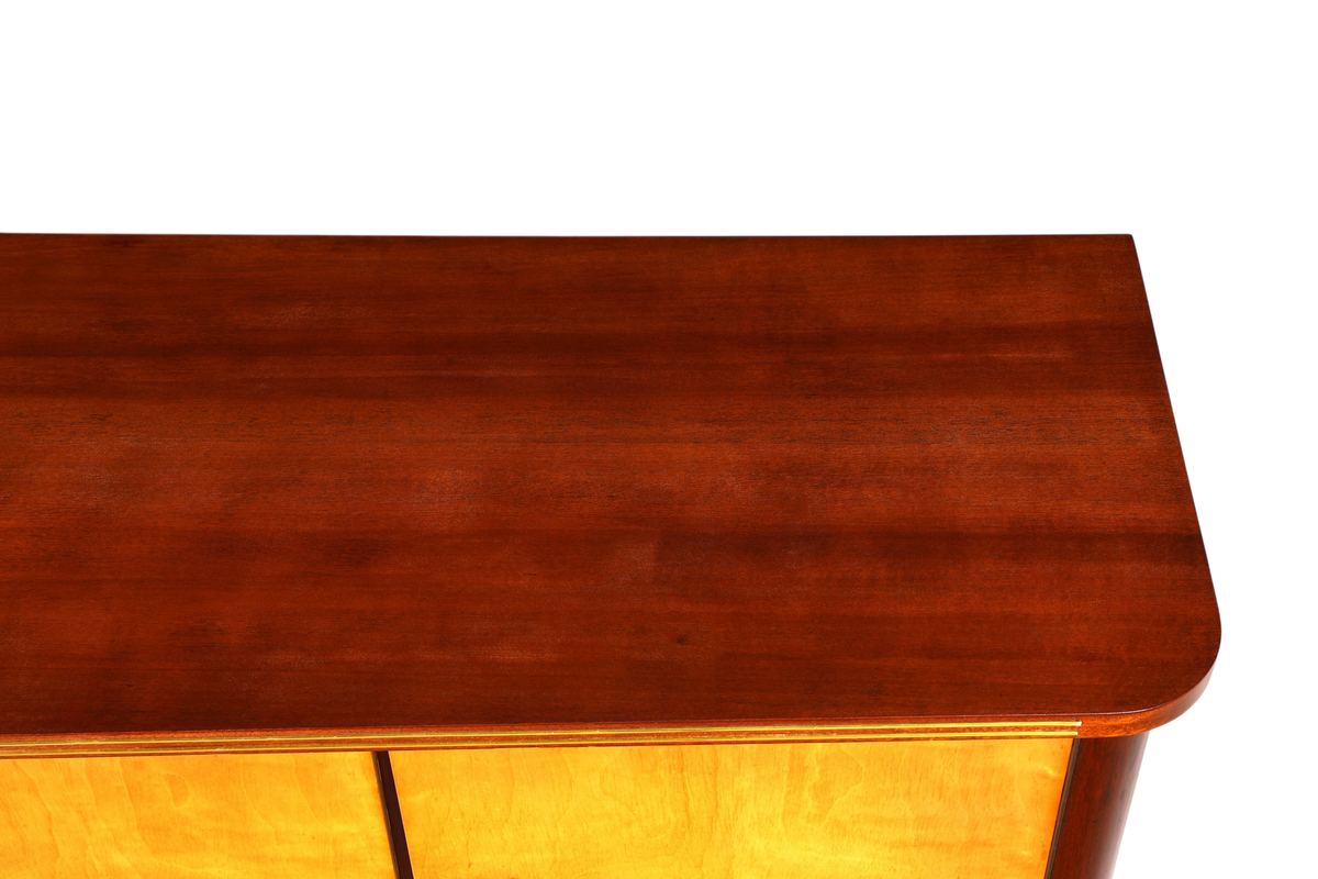 G135 Finish Schlichtes Mid Century Sideboard Vintage TV Kommode 60s Schrank Longboard Retro Lowboard