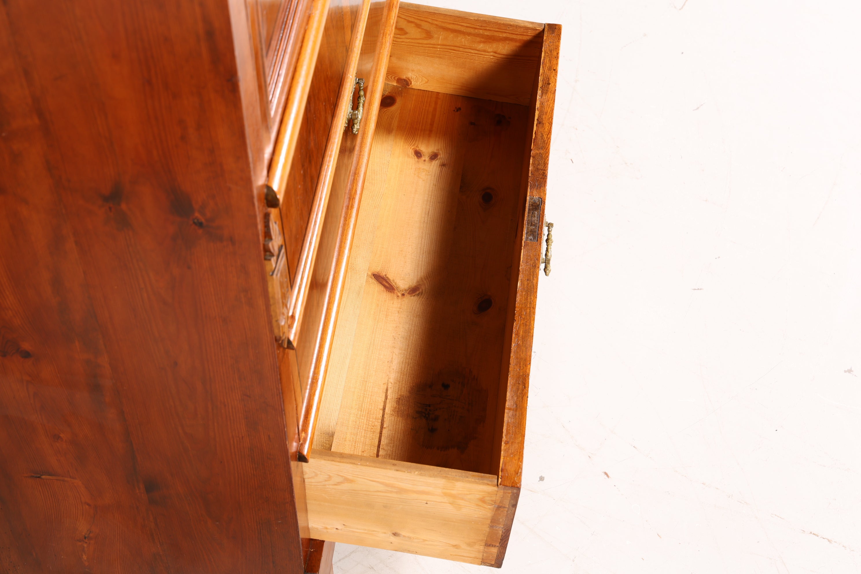 Edler Gründerzeit Sekretär Vertiko Highboard Louis Philippe Kommode Sekretär Schrank um 1880