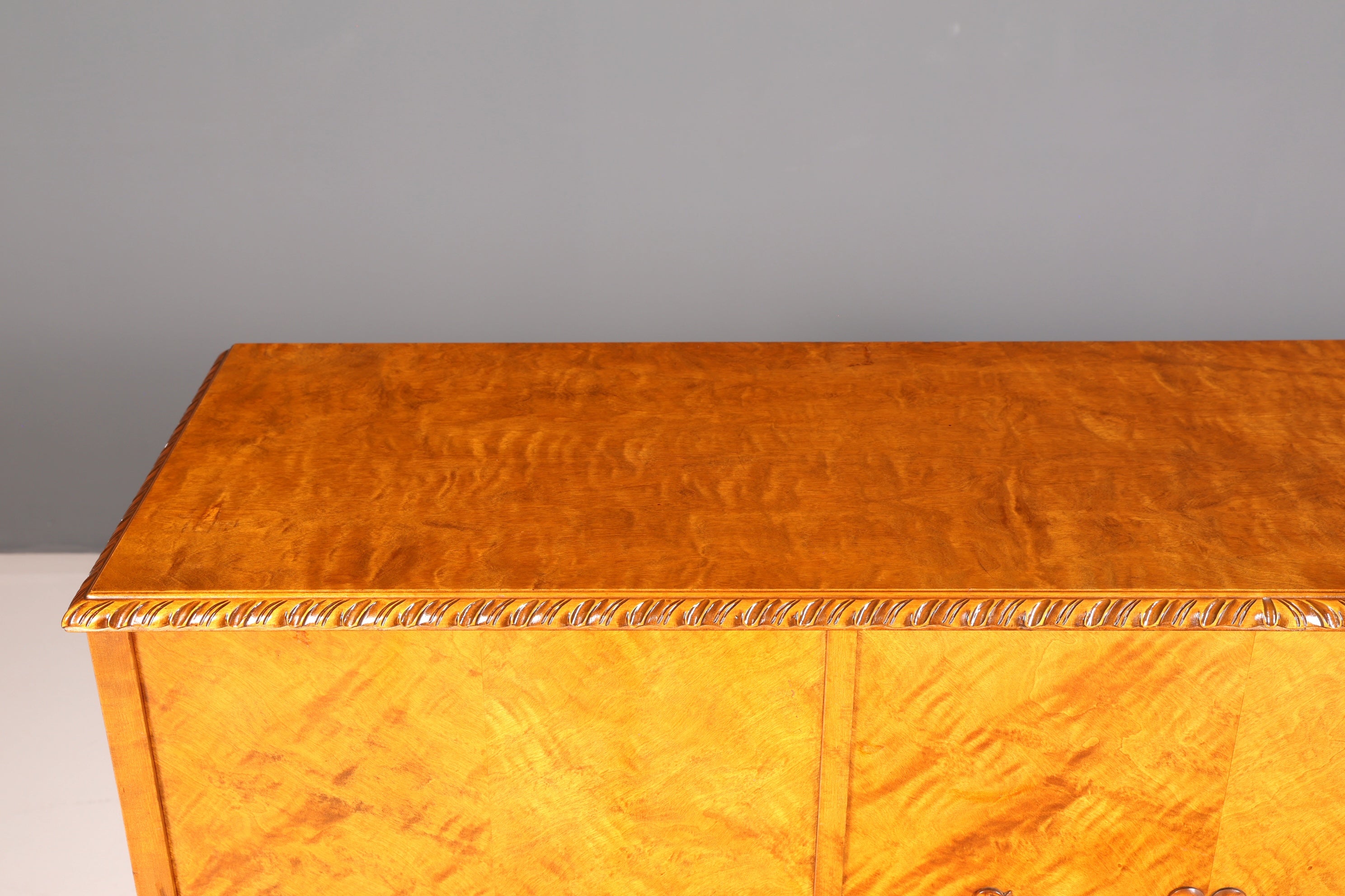 Stylish Original Art Deco Cabinet Sideboard Highboard Dresser circa 1930 Antique Solid Wood