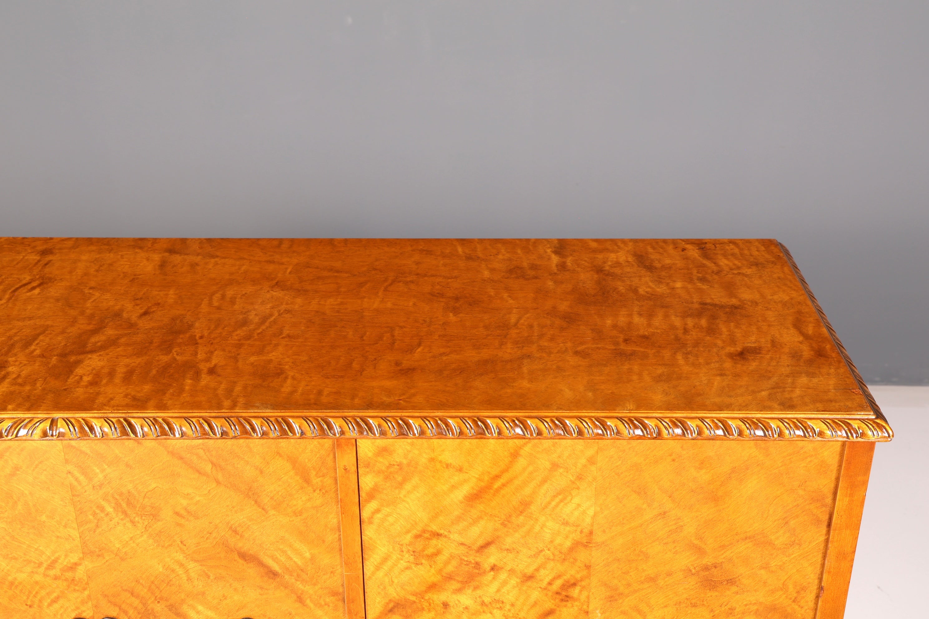 Stylish Original Art Deco Cabinet Sideboard Highboard Dresser circa 1930 Antique Solid Wood