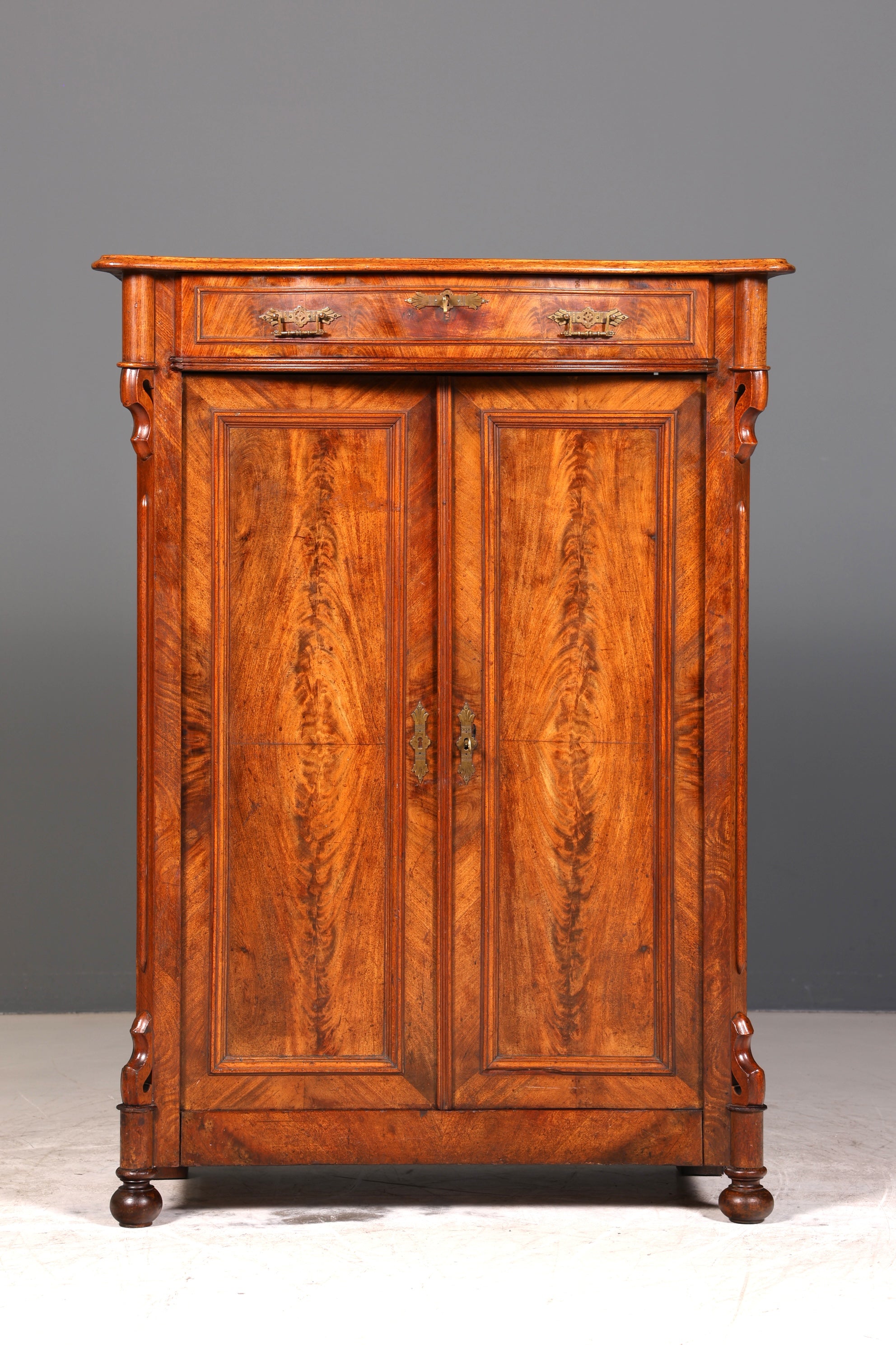 Wunderschöner Louis Philippe Schrank um 1880 Gründerzeit Vertiko Highboard Schrank