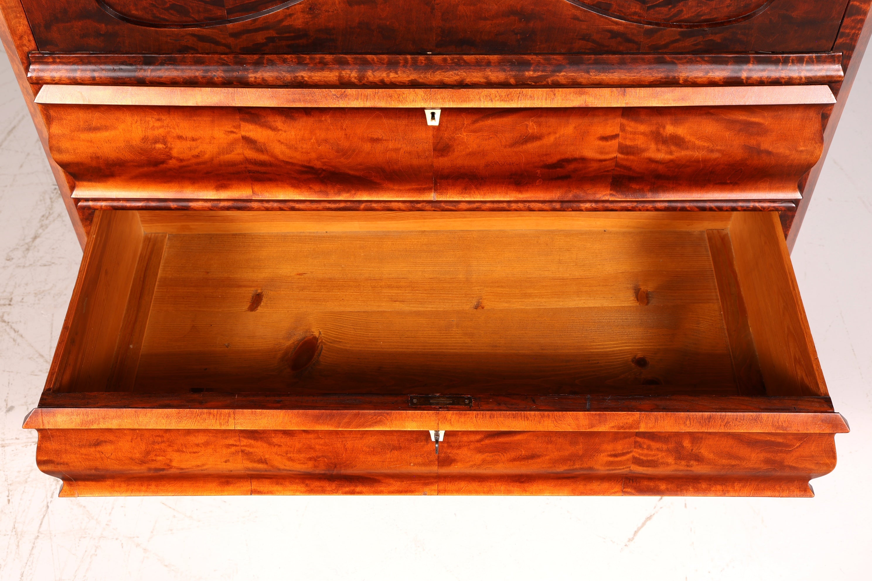 Stilvoller Biedermeier Sekretär Vertiko Louis Philippe Kommode Schubladenkommode Antik Vintage