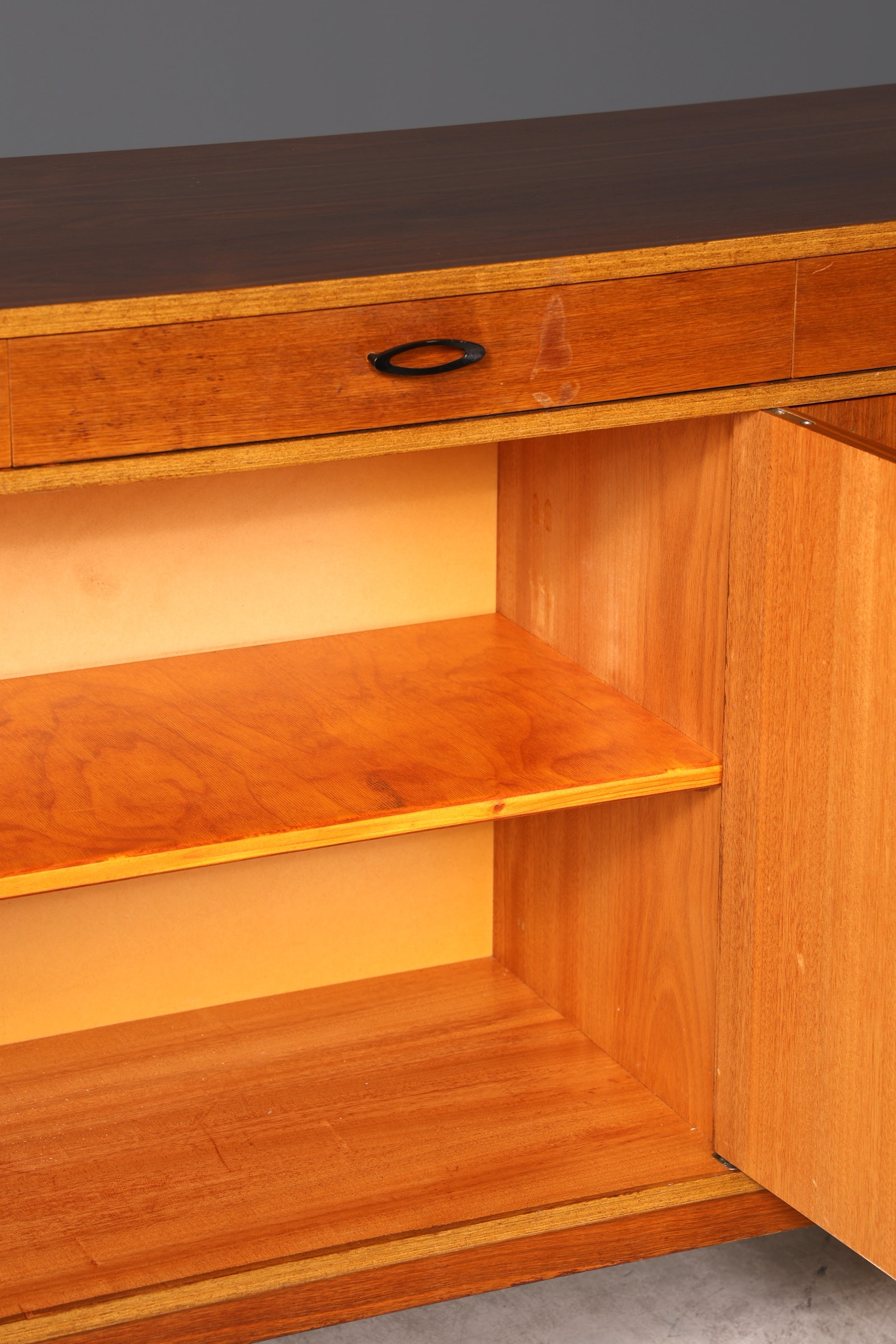 Wunderschönes Mid Century Highboard echt Holz Schrank Büro Kommode 60er Jahre