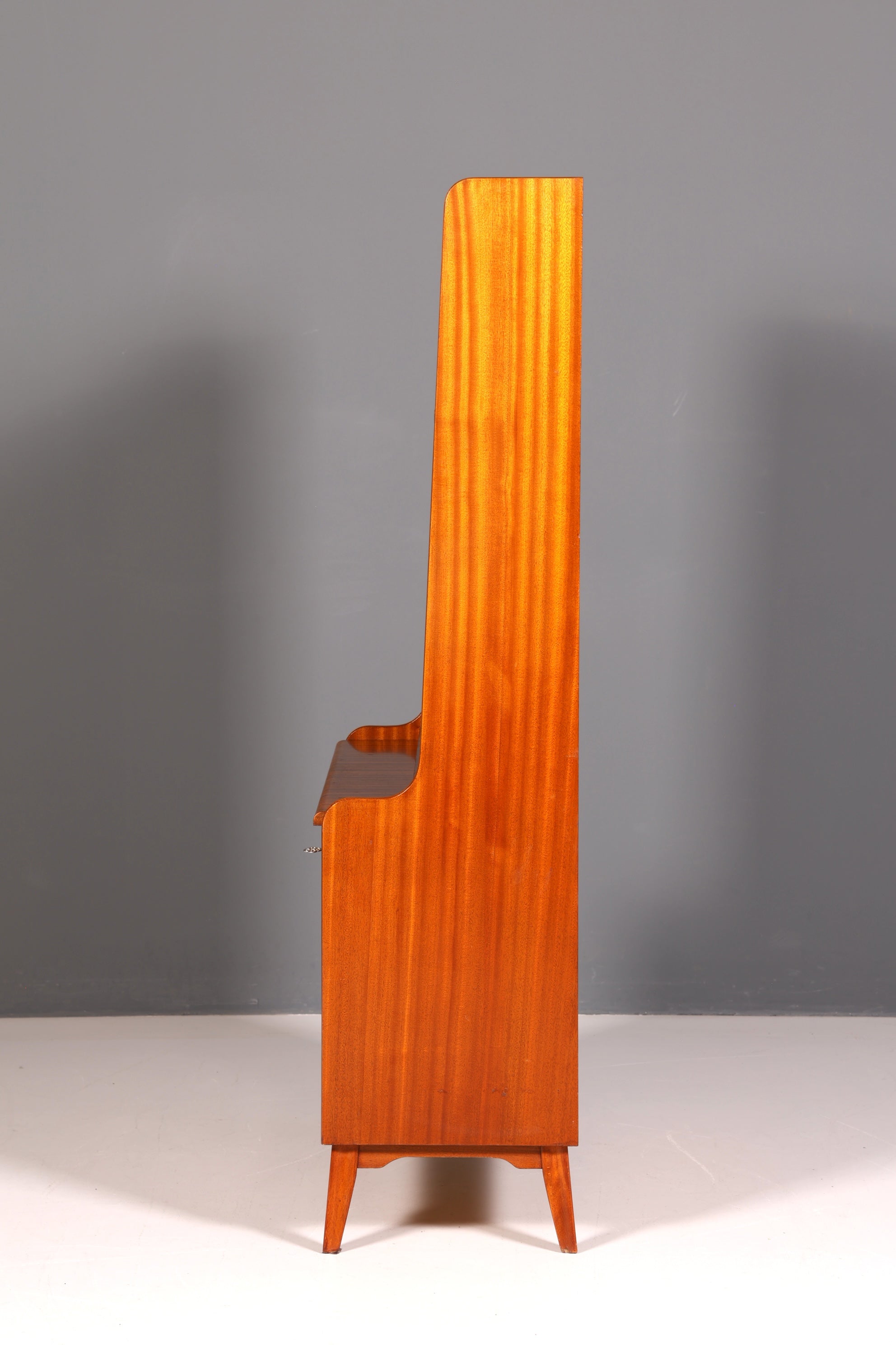 Wunderschöner Mid Century Schrank Bücherregal Vintage Sekretär Highboard Holz Regal 60s
