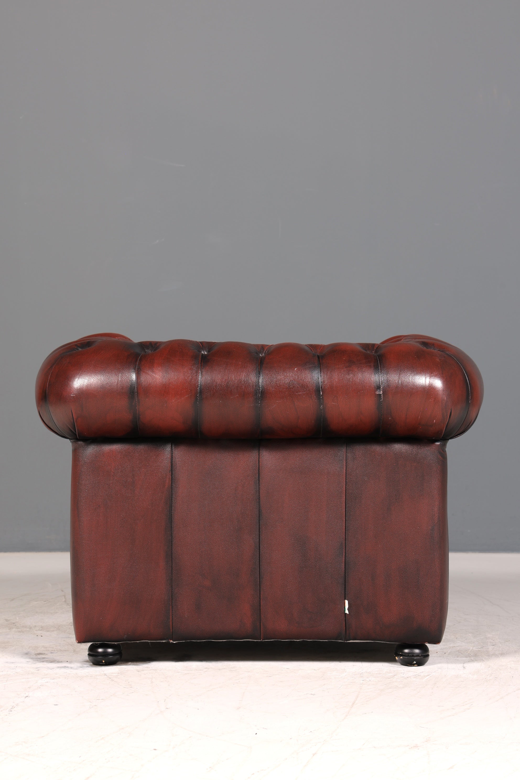 Stilvoller Original Chesterfield Sessel Englisch Leder Armlehnsessel Herrensessel