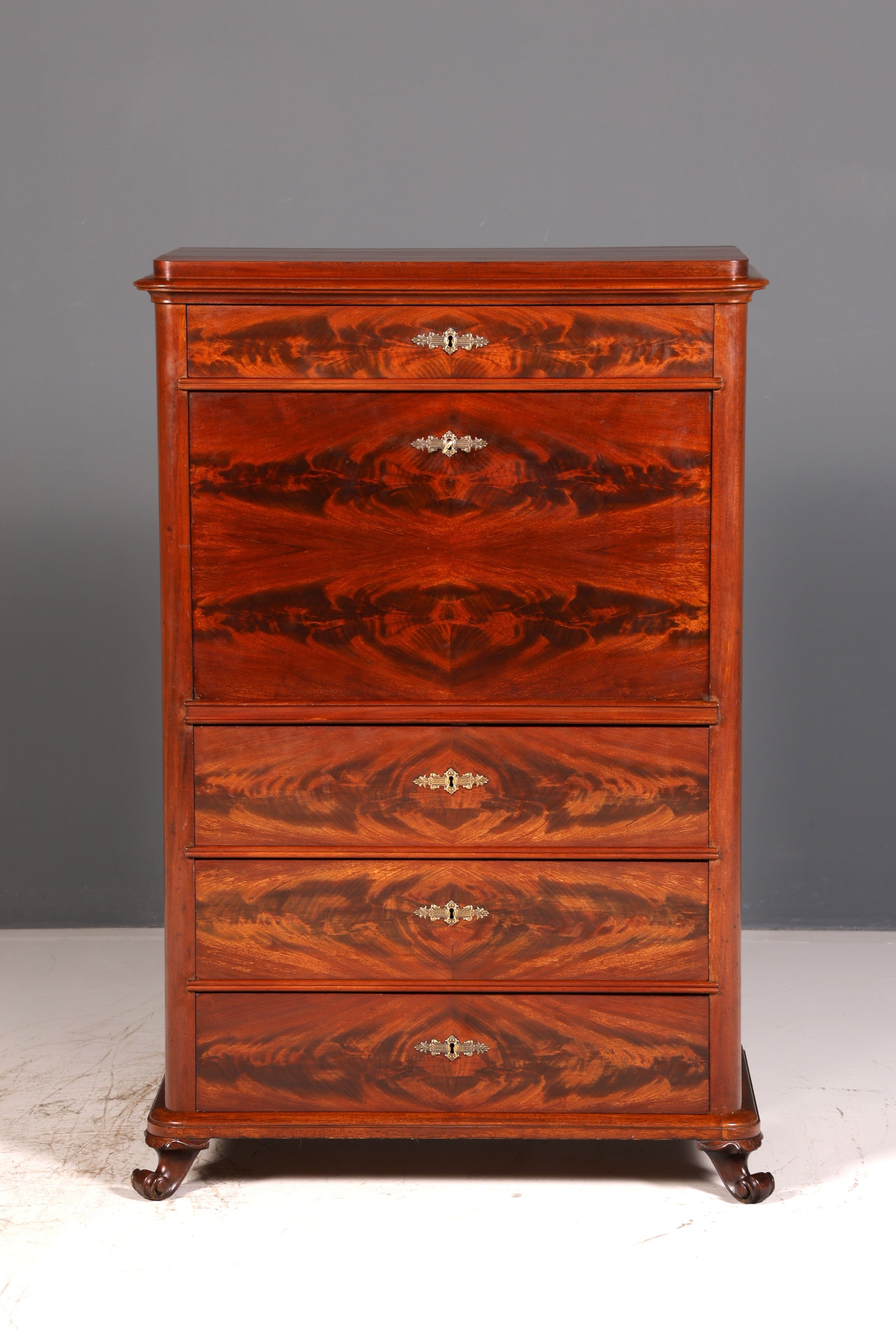 Traumhafter Louis Philippe Sekretär Vertiko Gründerzeit Kommode Schubladenkommode Antik Chiffoniere