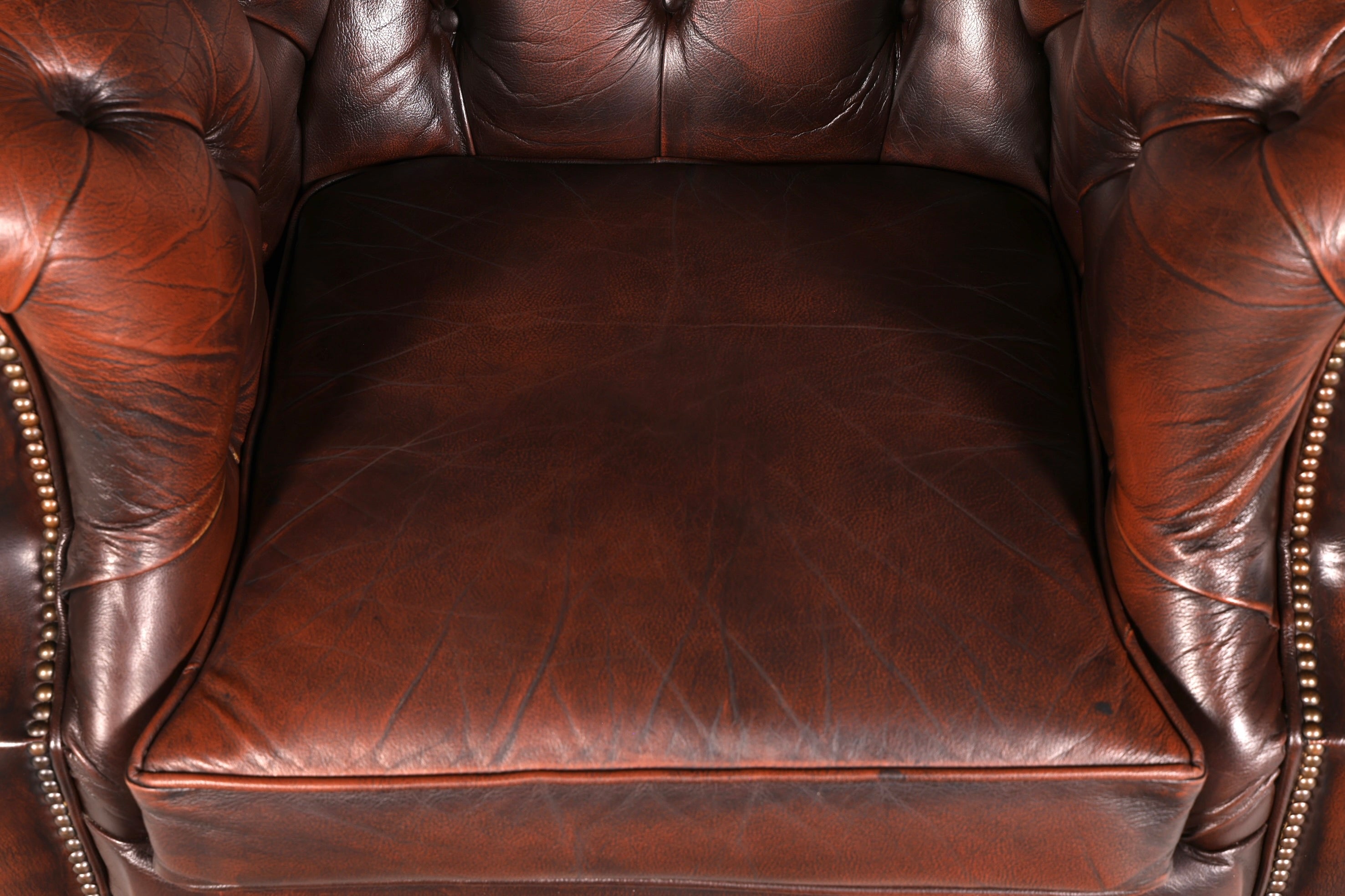Wunderschöner Original Chesterfield Centurion Sessel Englischer Armlehnsessel Echt Leder Herrensessel Vintage