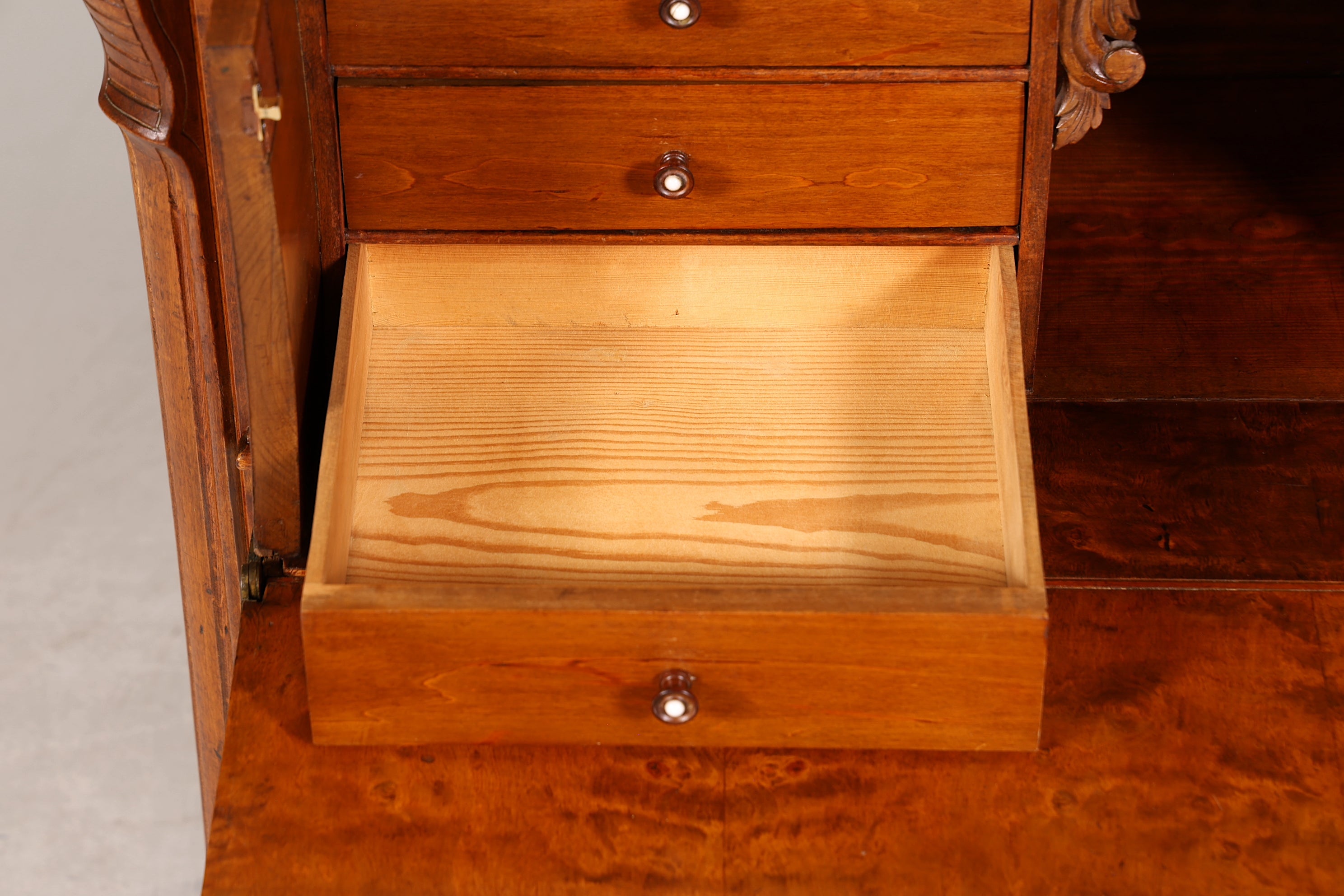 Wunderschöner Louis Philippe Sekretär um 1880 Gründerzeit Antik Schrank Schreibtisch