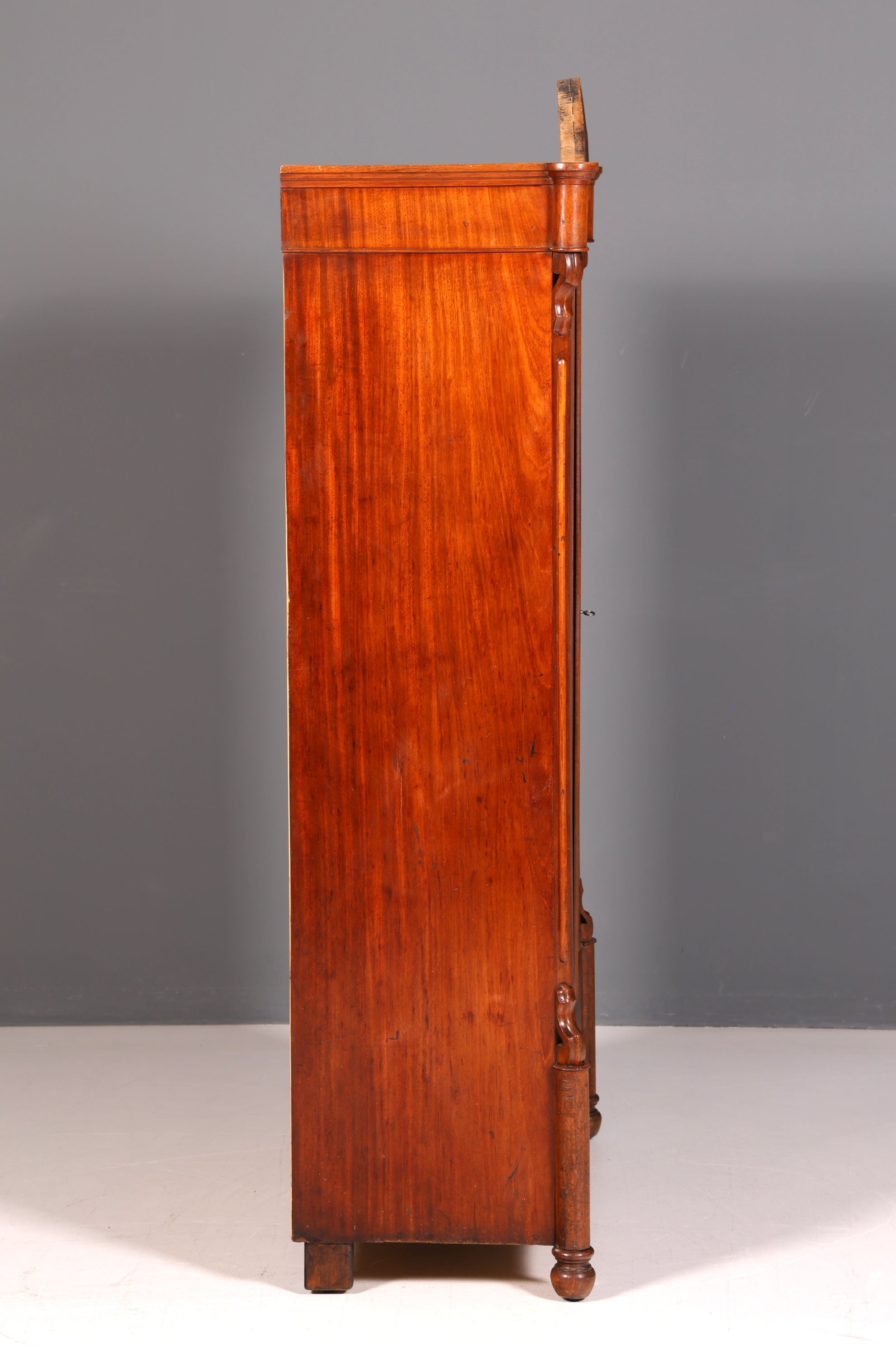 Edler Louis Philippe Schrank Antik Gründerzeit Kleiderschrank Wäscheschrank um 1880